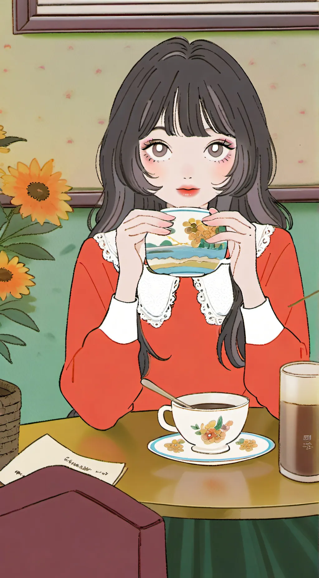 ai character: UR MOM background