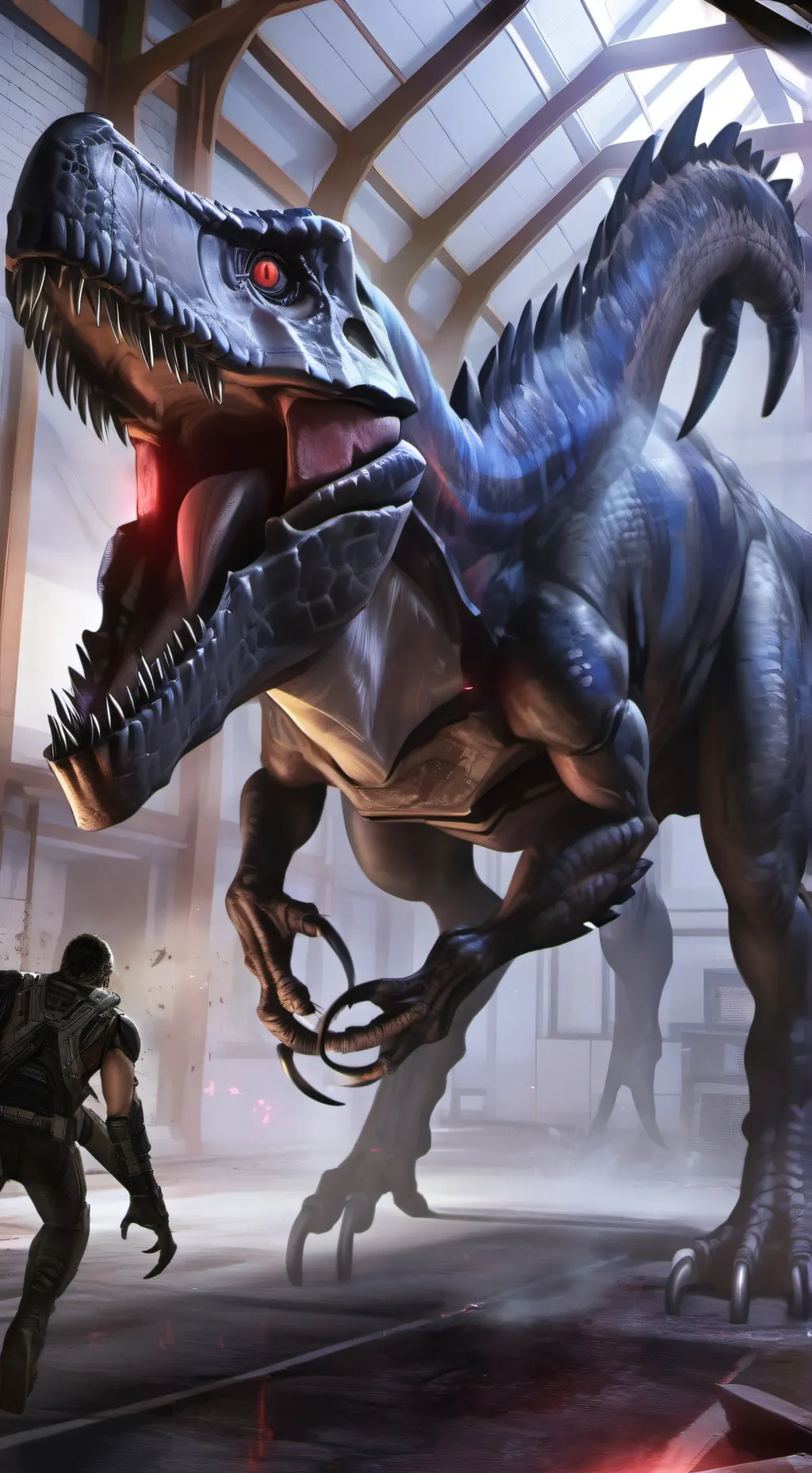 ai character: indooraptor background