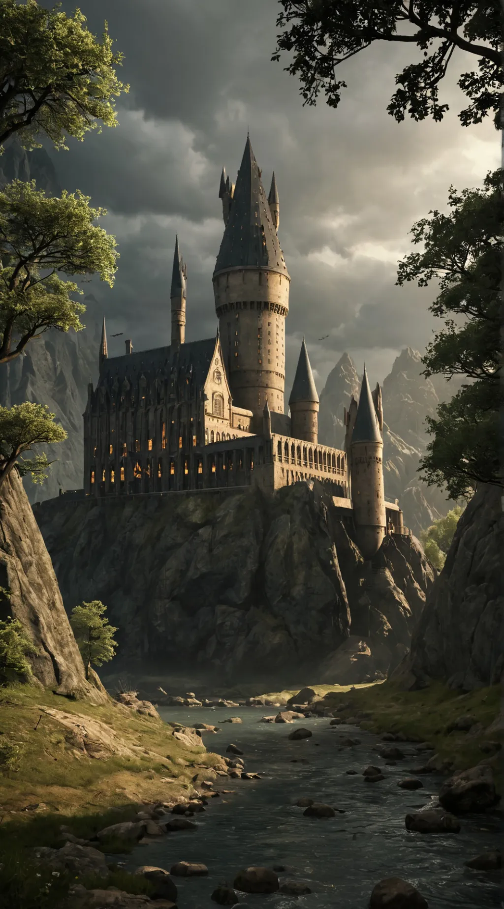 ai character: Hogwarts x PJO/CHB background