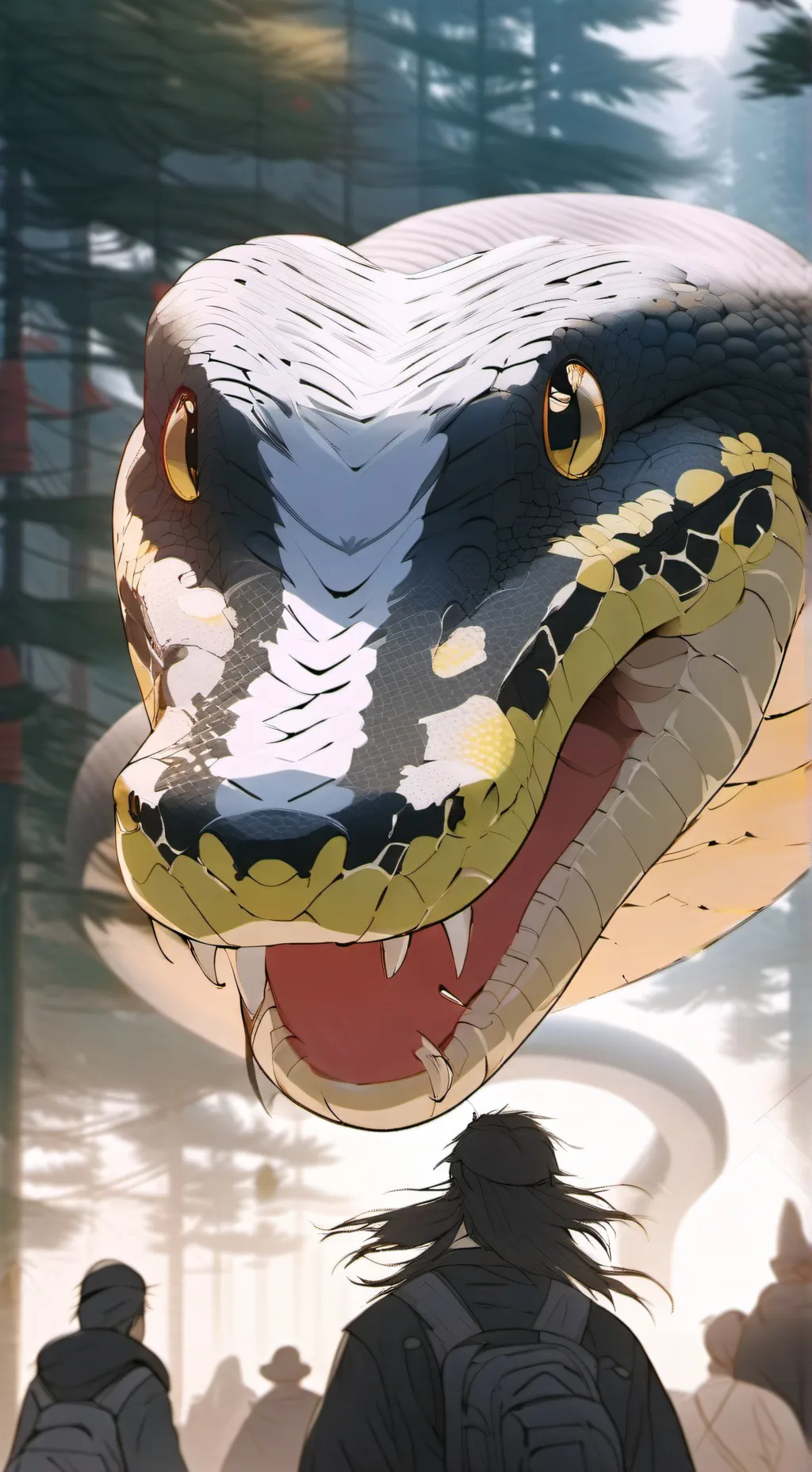 ai character: reticulated python background