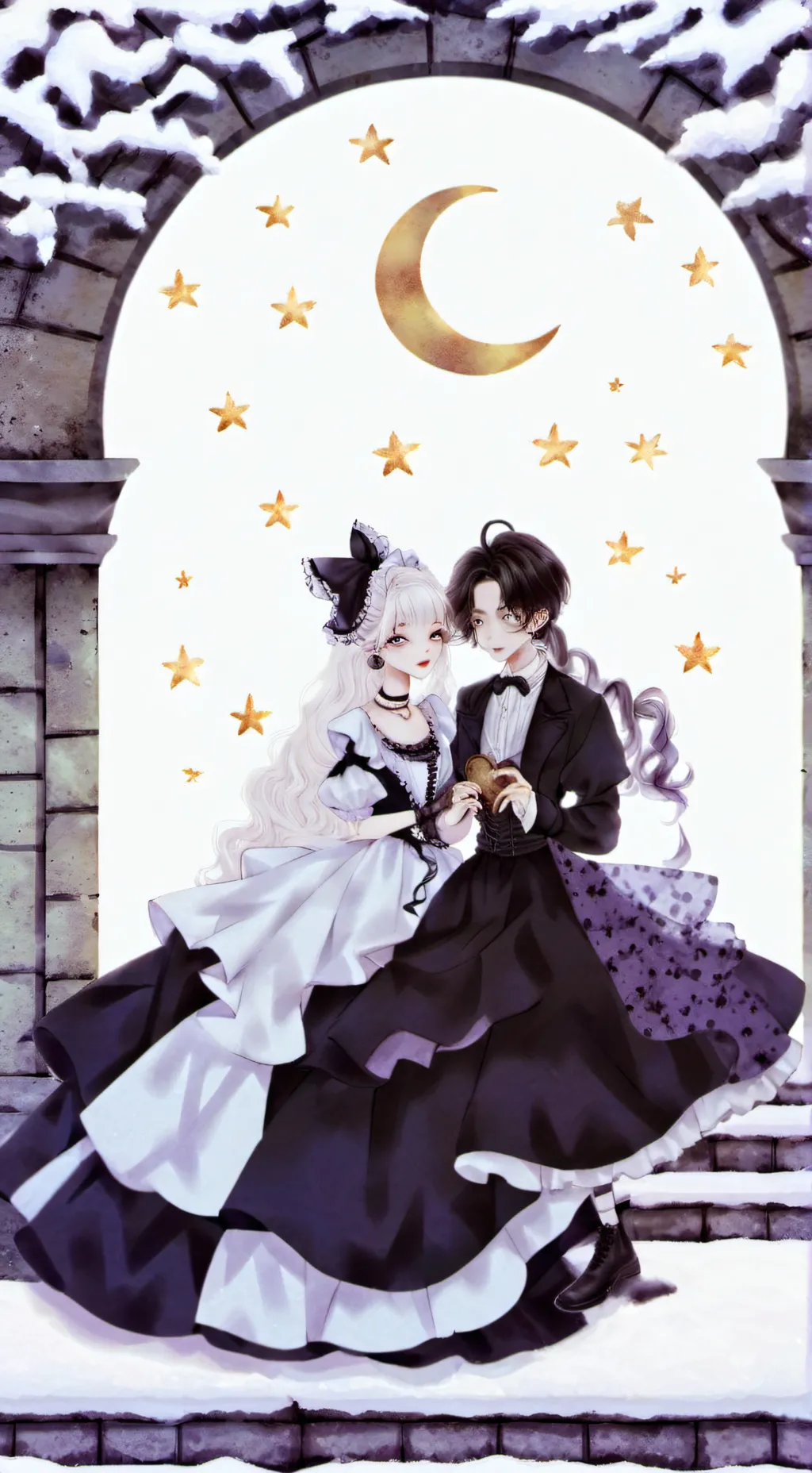 ai character: blissy and astro  background