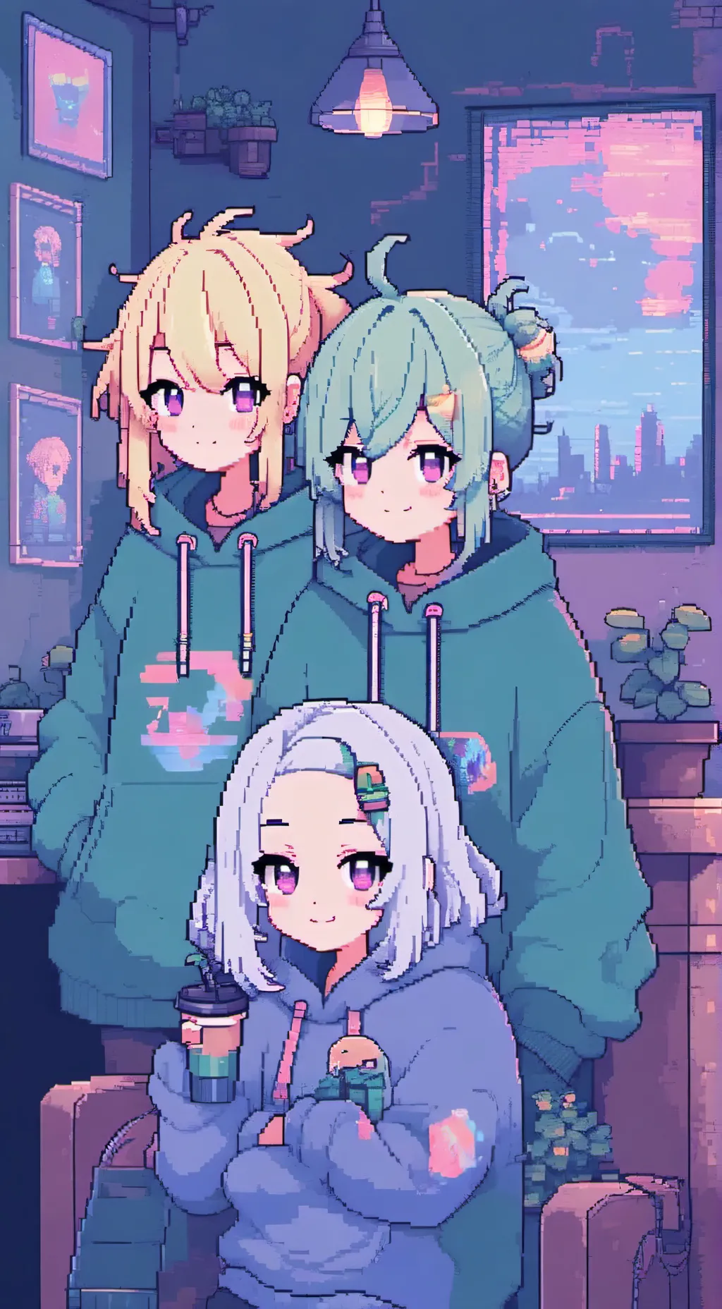 ai character: Sibling dance background