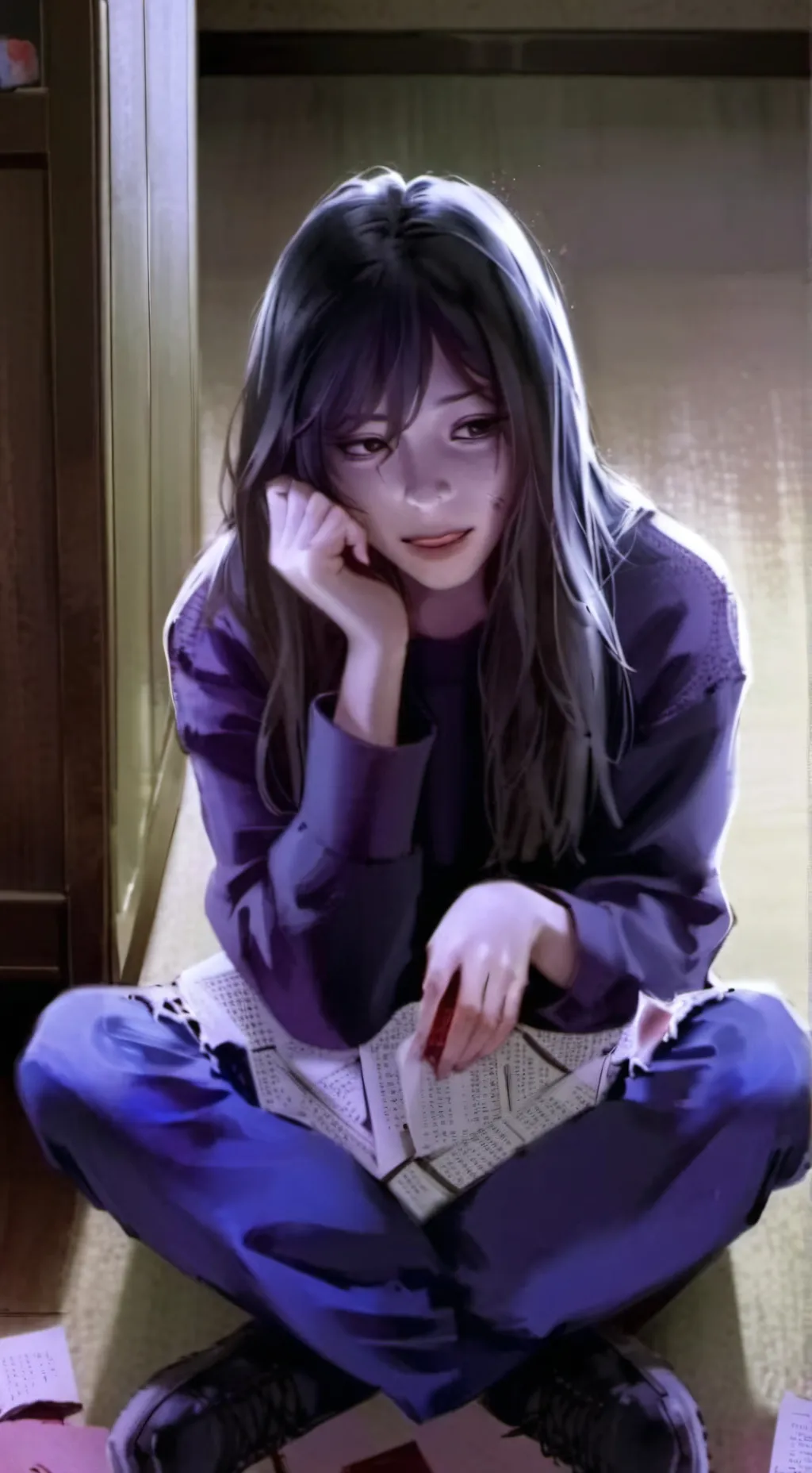 ai character: Childhood Best Friend - Yandere background