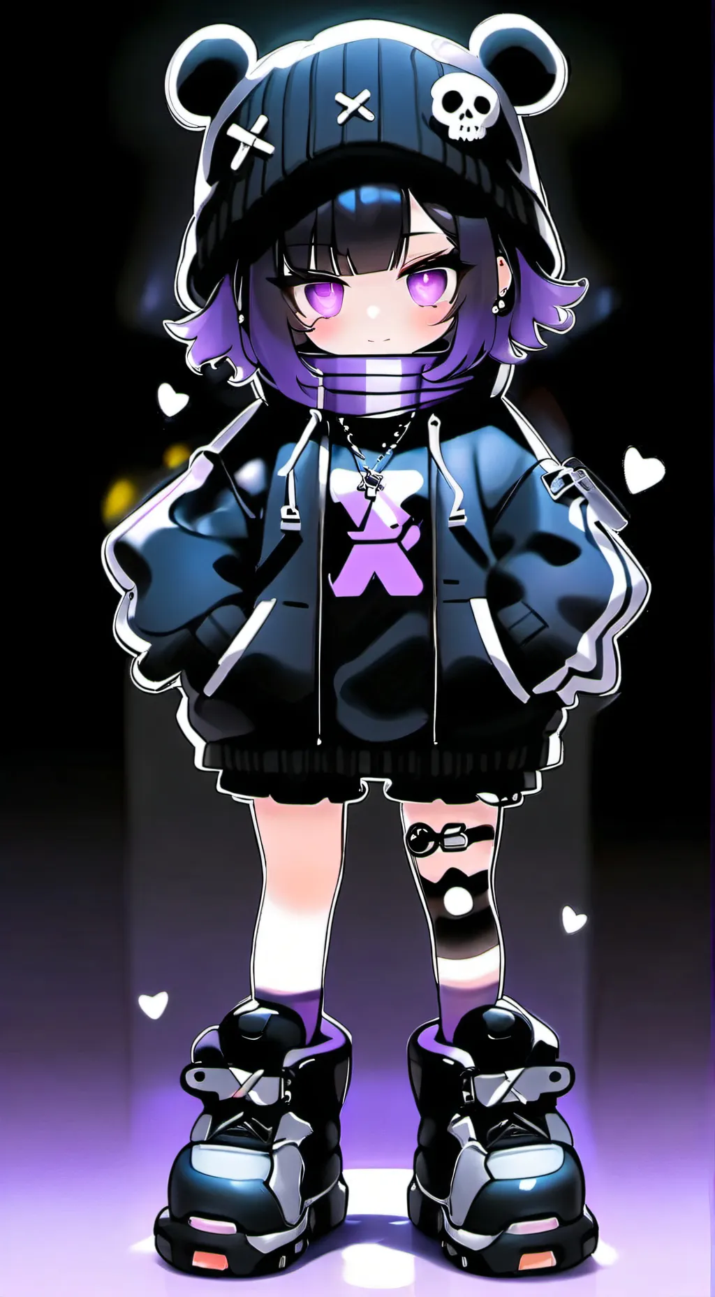 ai character: Nuzi- panic au. background
