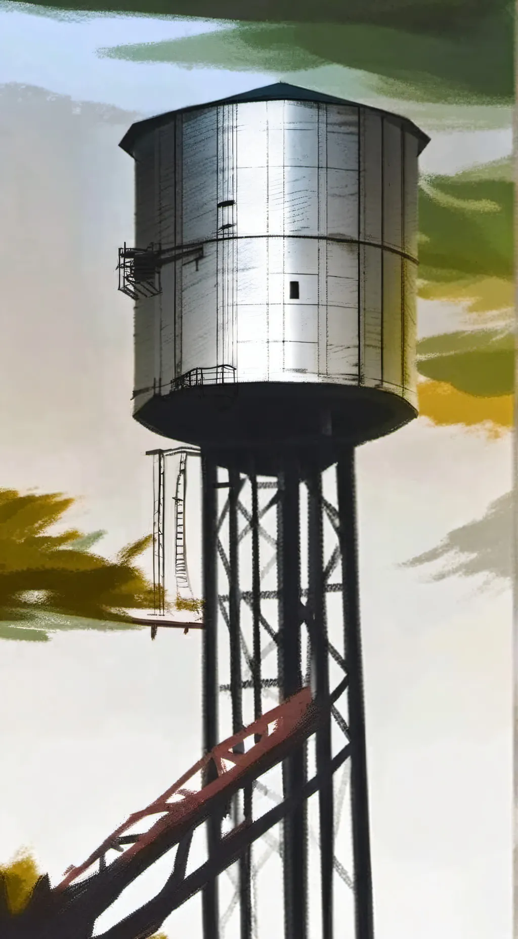 ai character: Sharon Springs  background