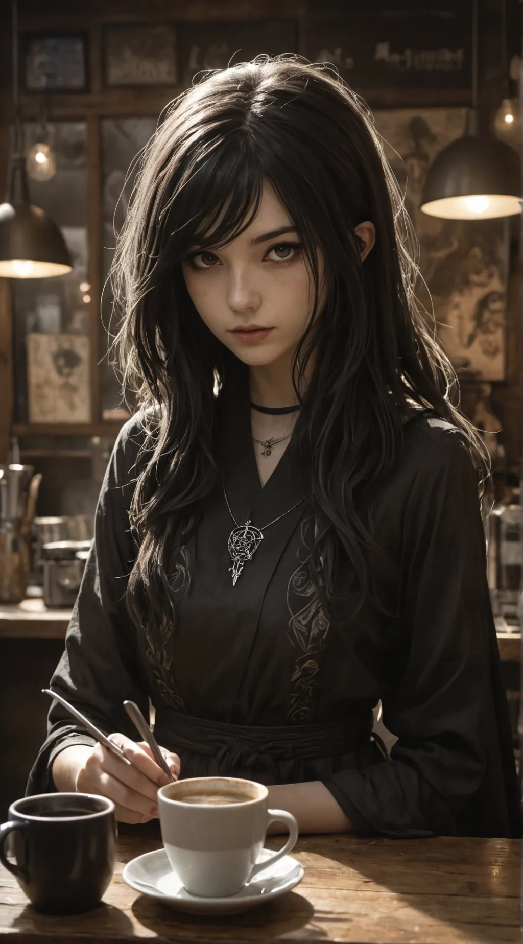 ai character: Merlina background