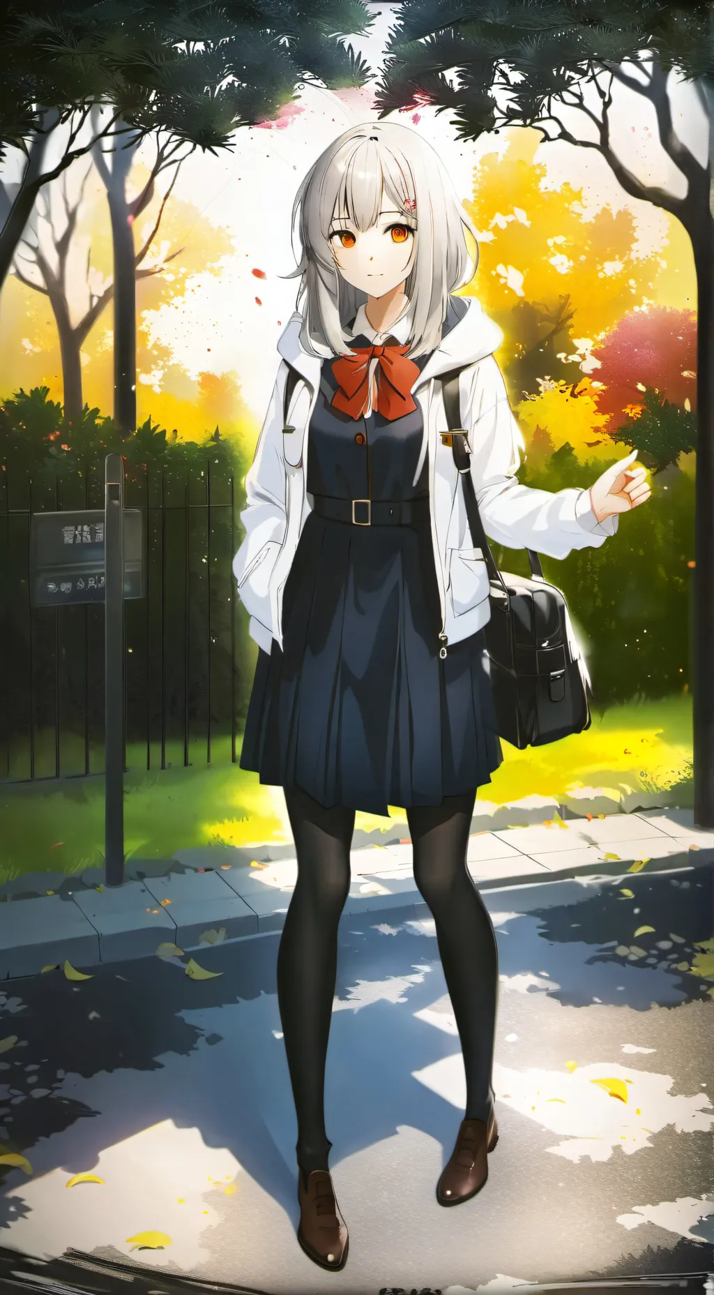 ai character: une background