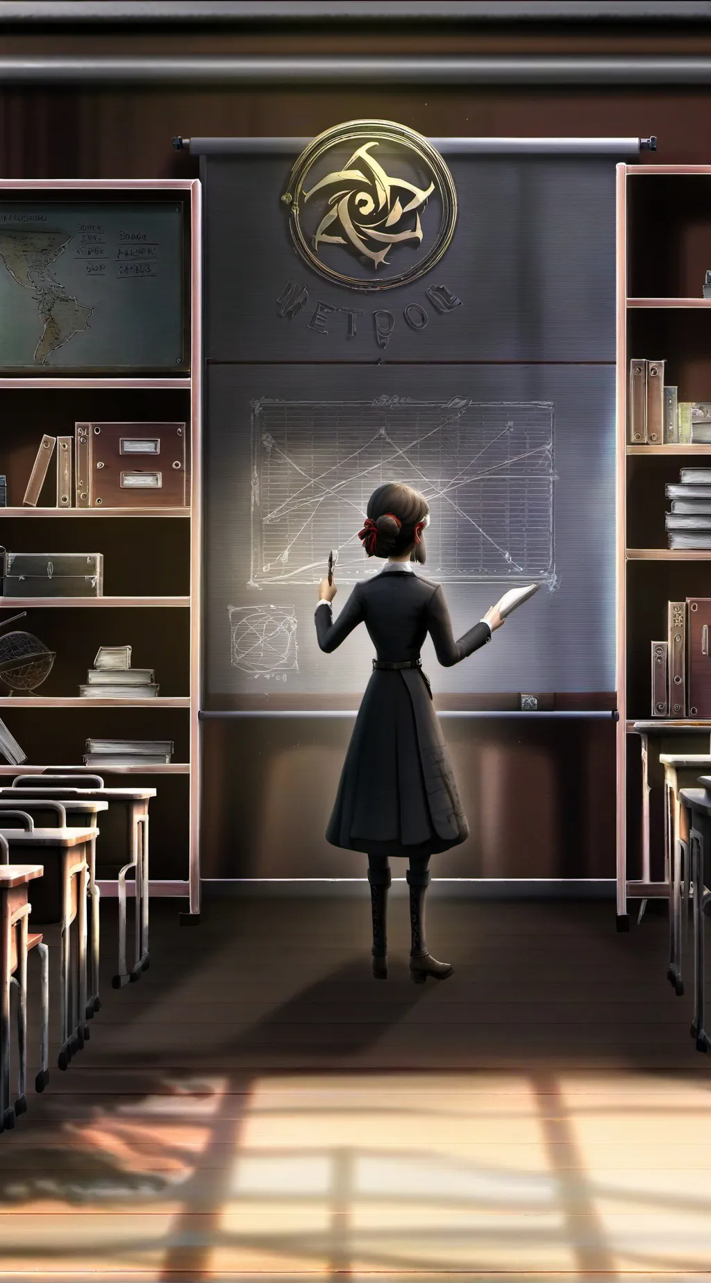 ai character: The class room background