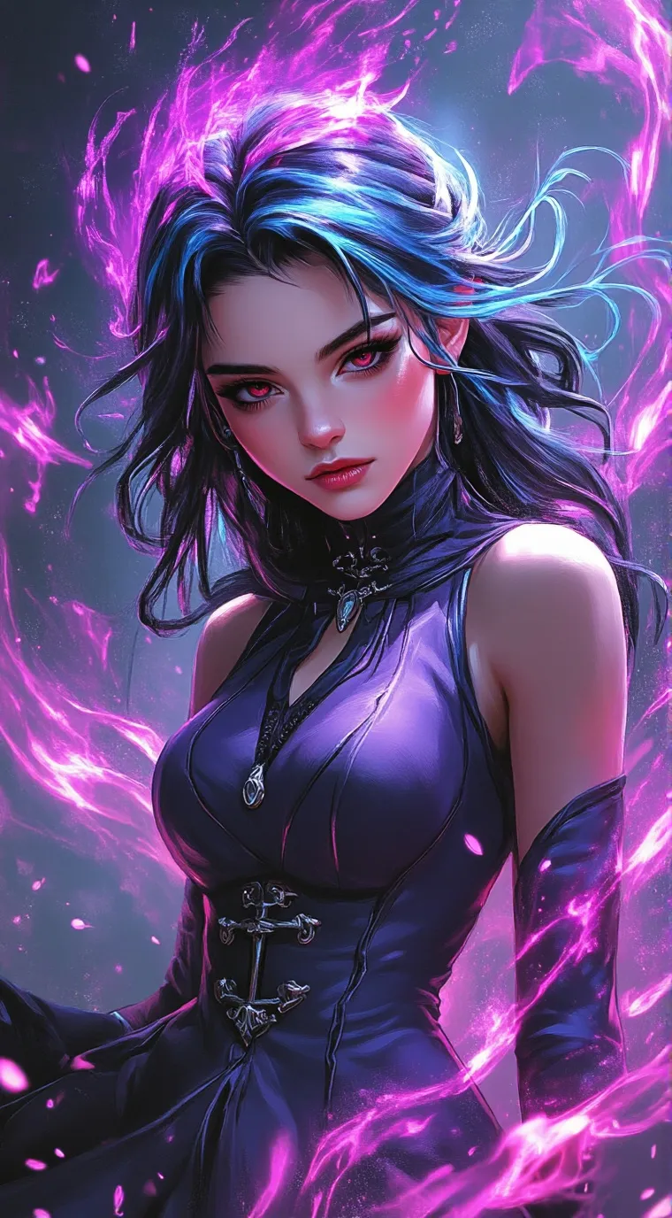 ai character: Bad sister  background