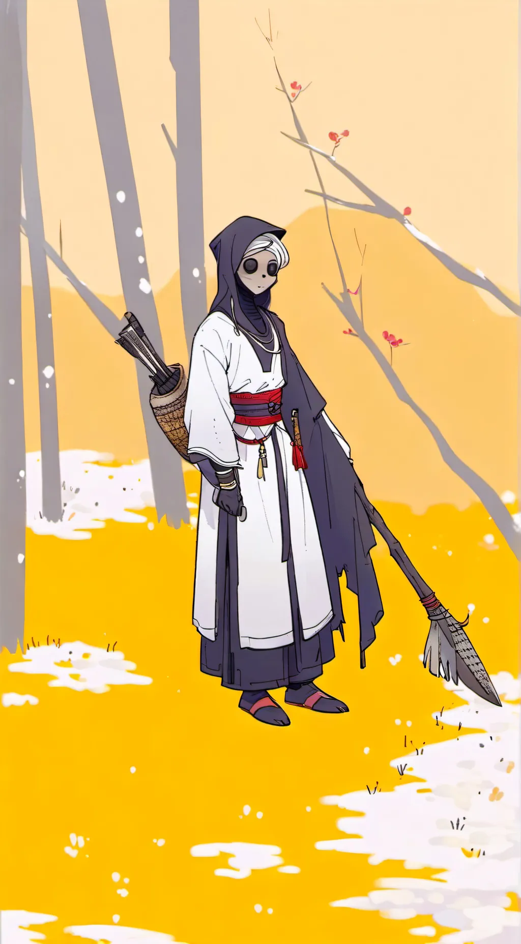 ai character: MAAAAZE GHOST background