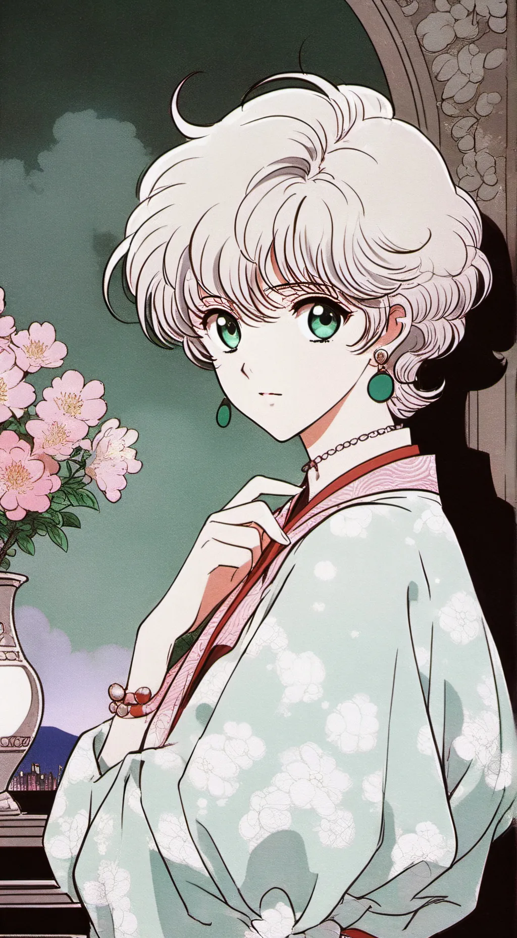 ai character: 3 novias KNY background