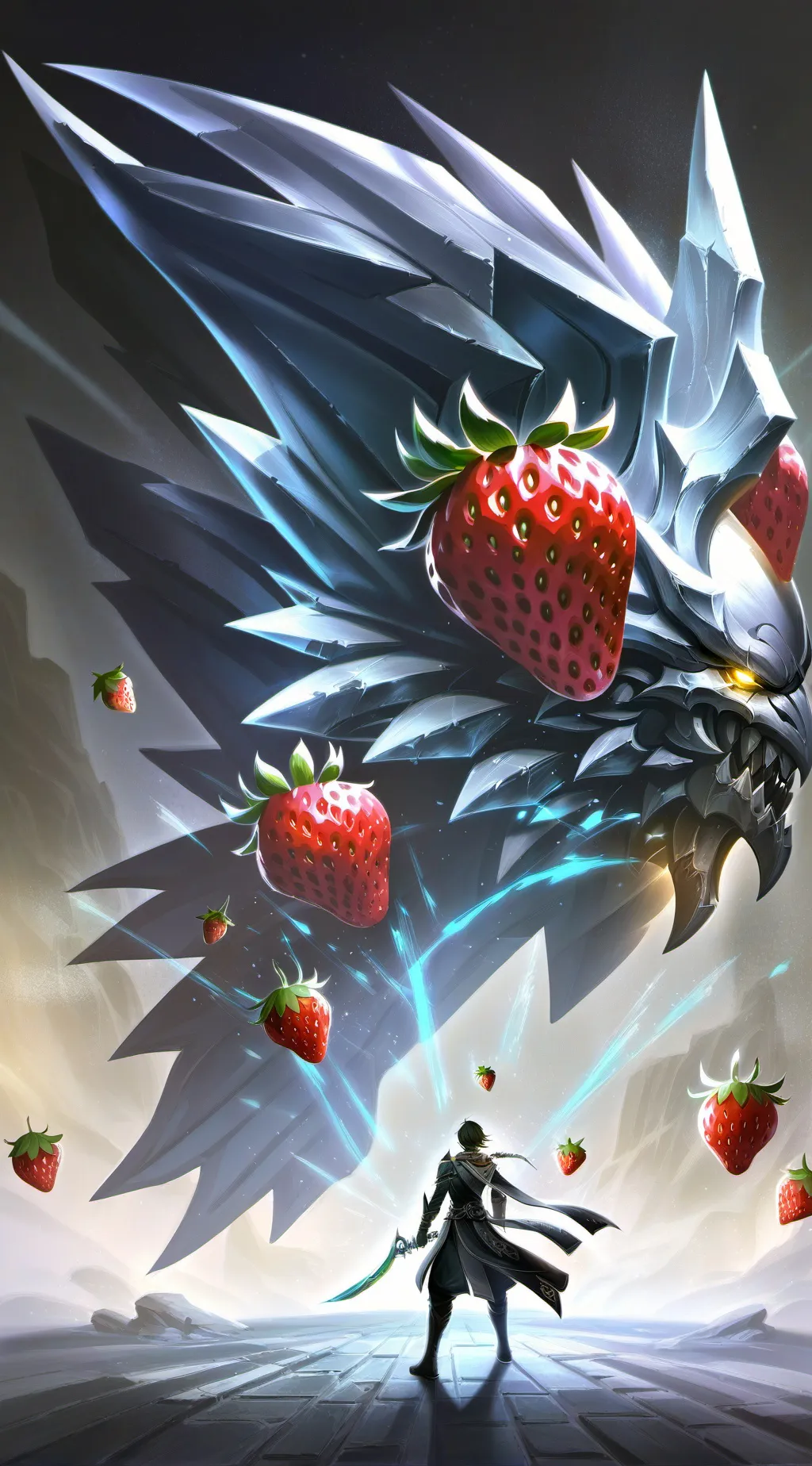 ai character: Fruitcake background