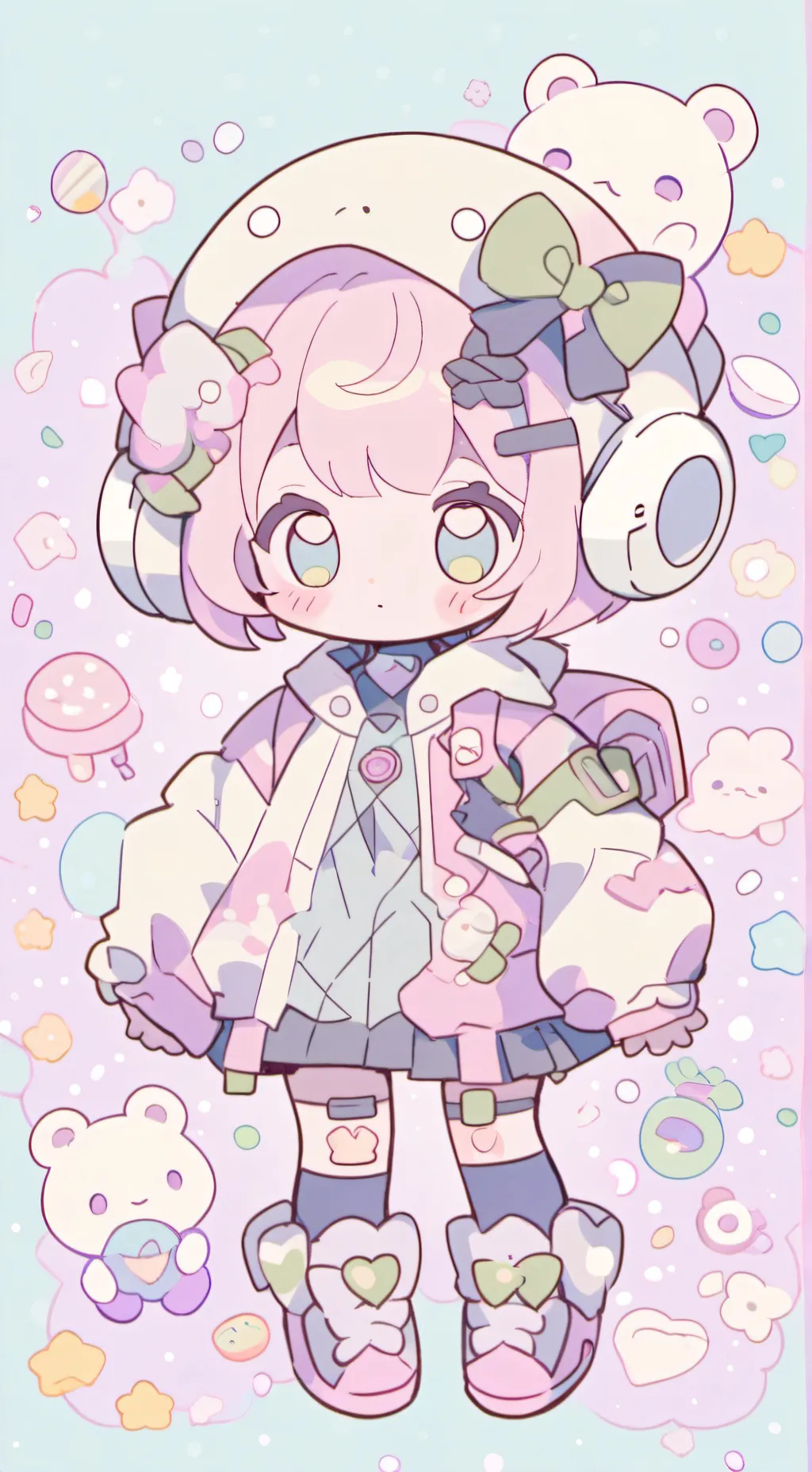 ai character: Robotic Baby background
