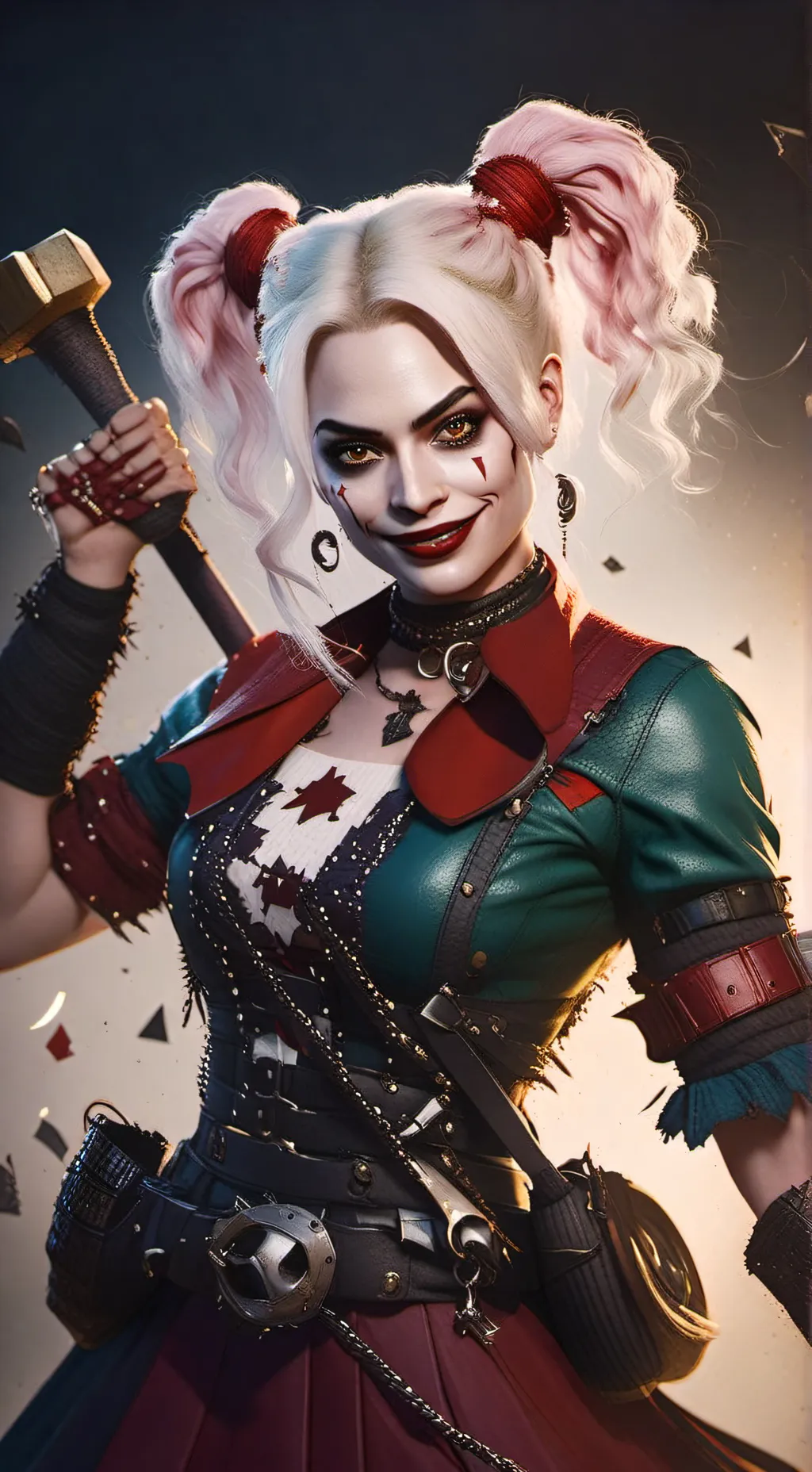 ai character: Harley Quinn  background