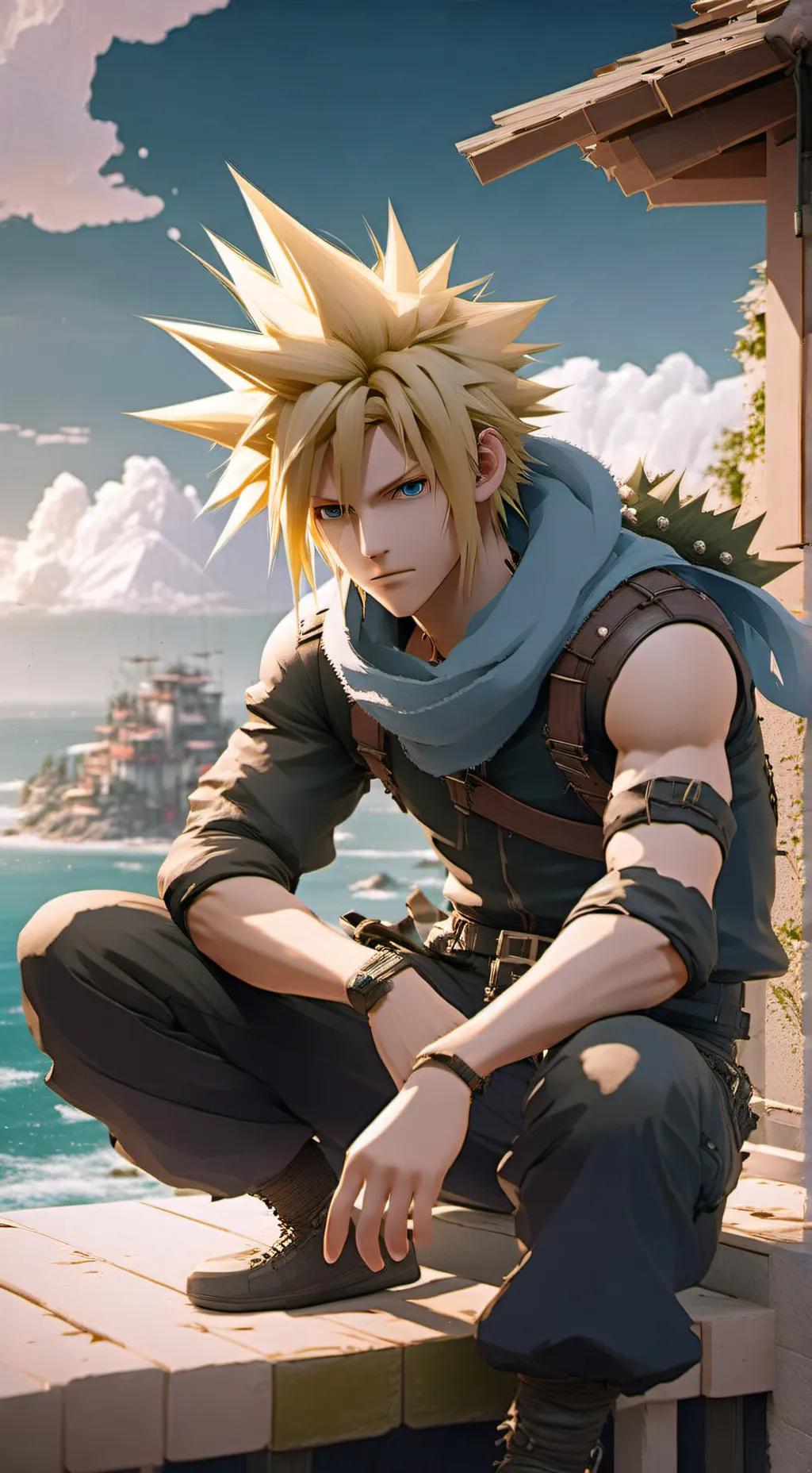 ai character: Cloud Strife background