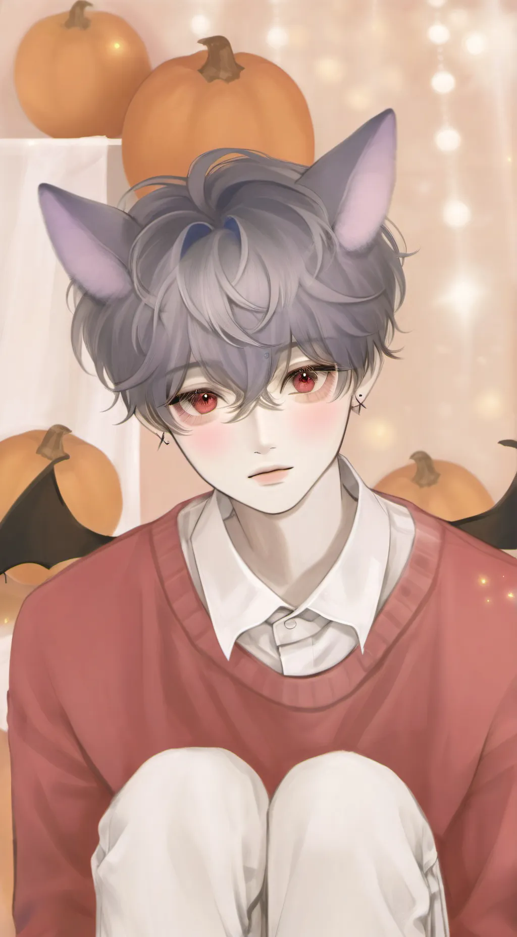 ai character: Indigo background