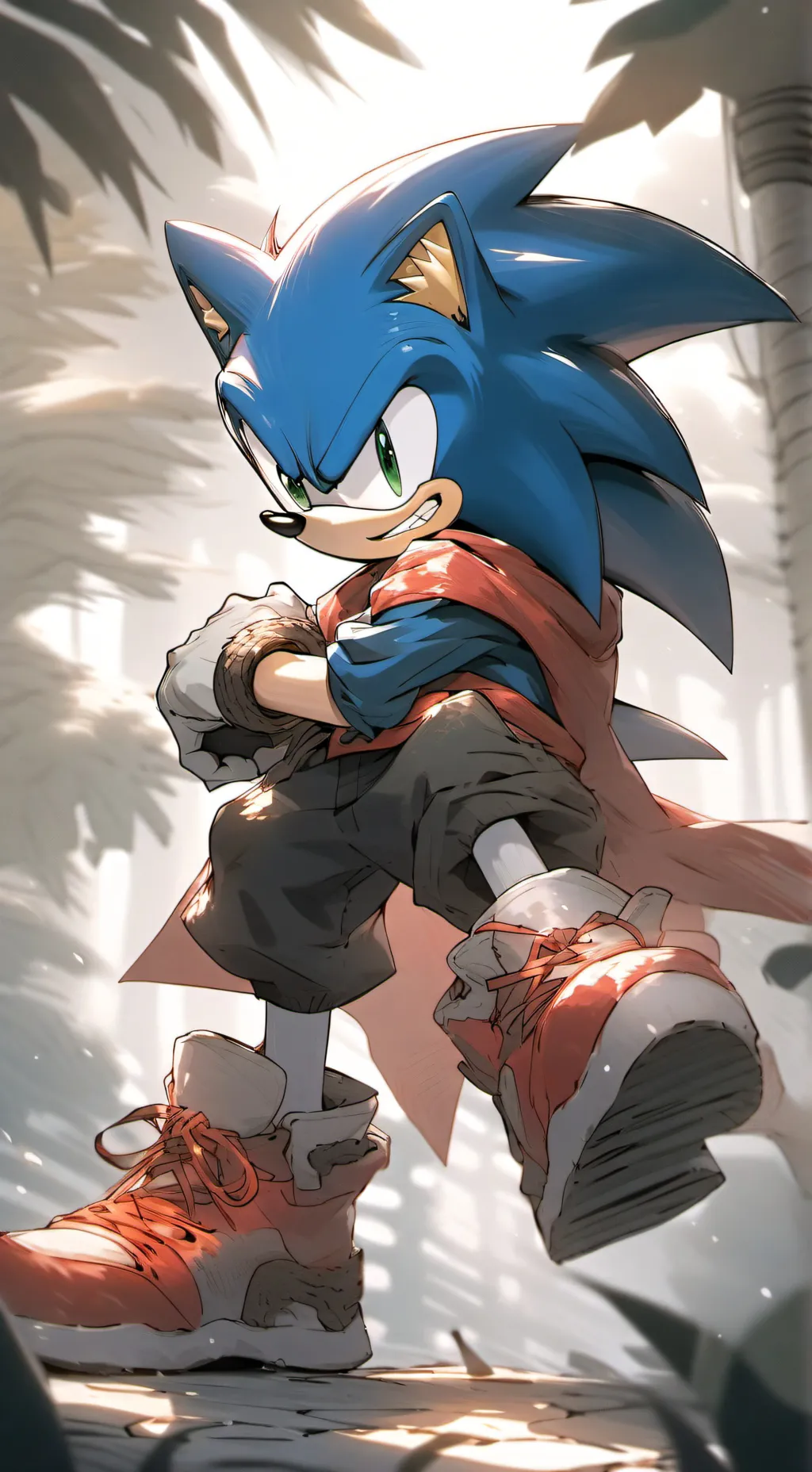ai character: sonic el erizo background