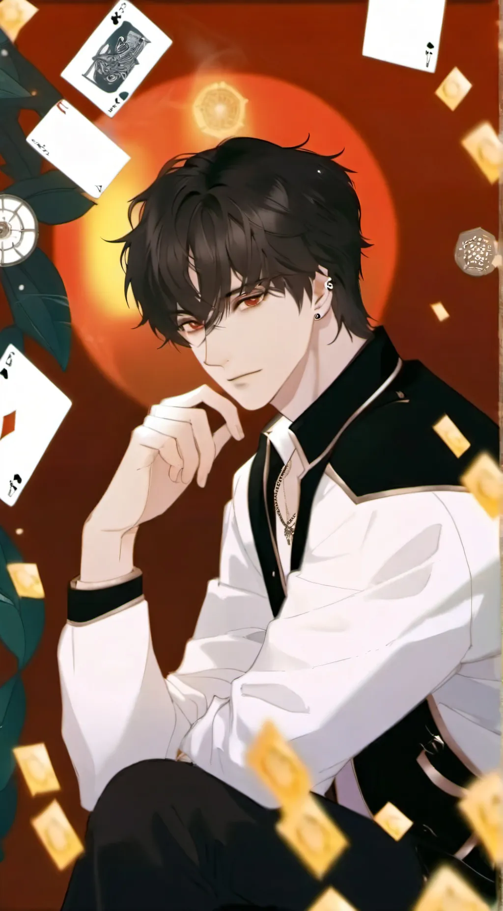 ai character: Text your friend  background