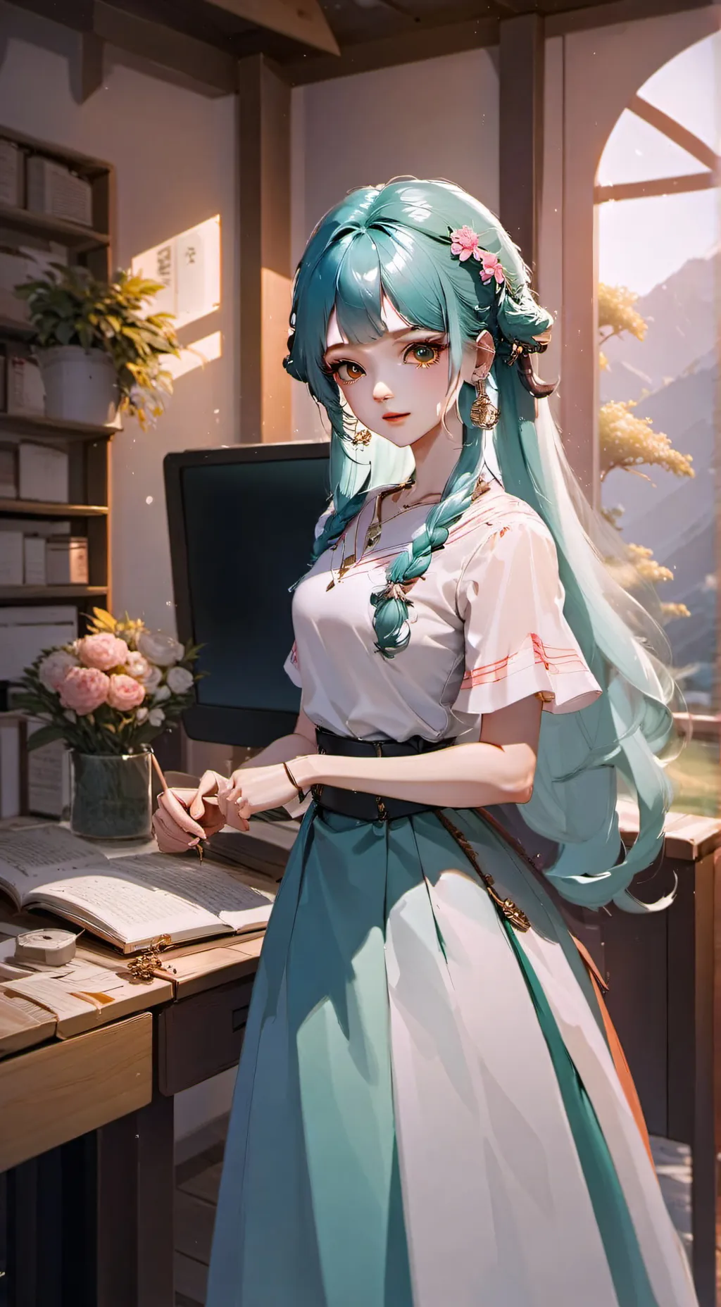 ai character: niñero tokito  background