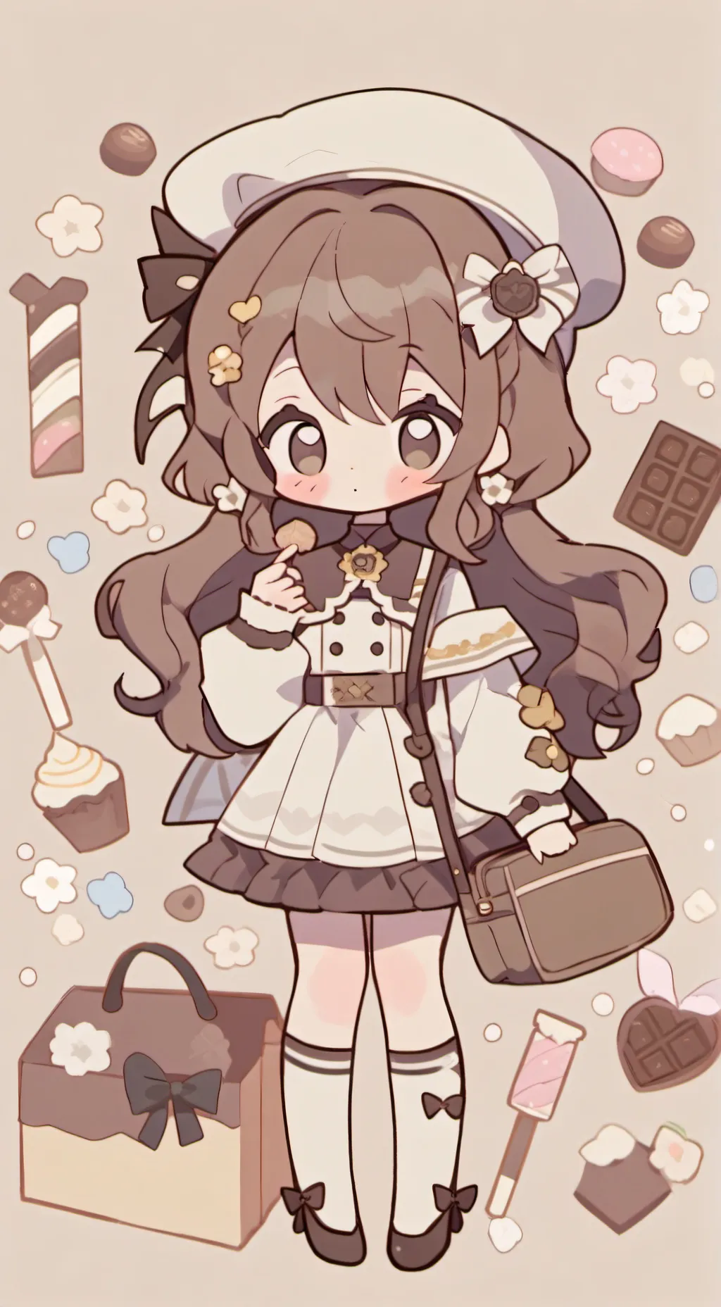 ai character: chocolate 🍫 background