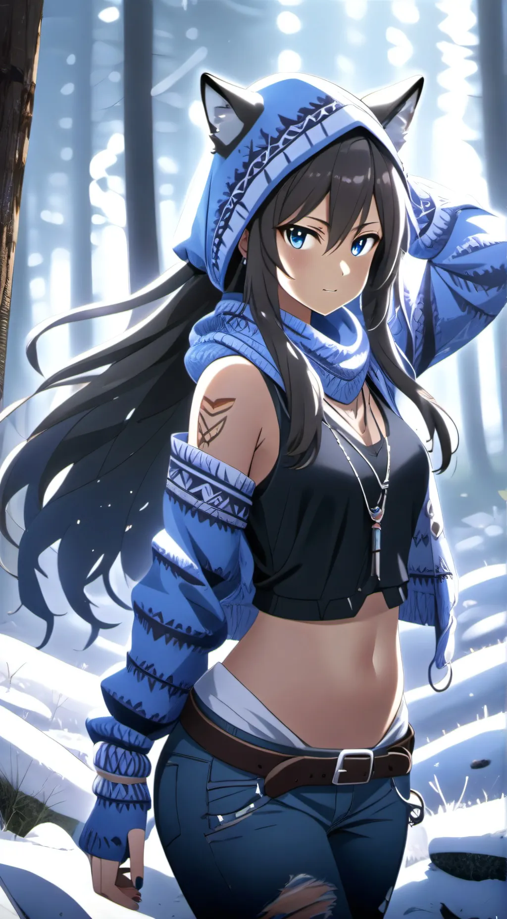 ai character: Blaze  background