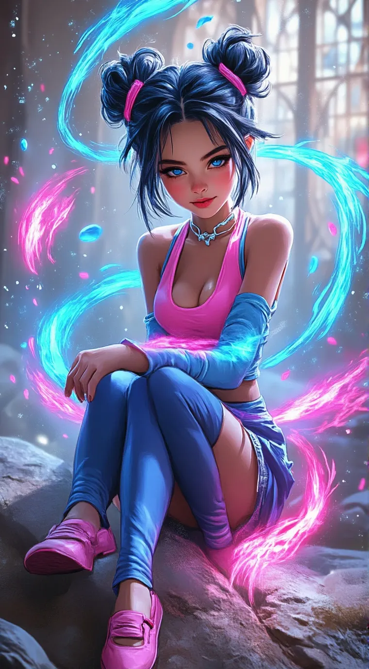 ai character: Marinette Dupain-c background