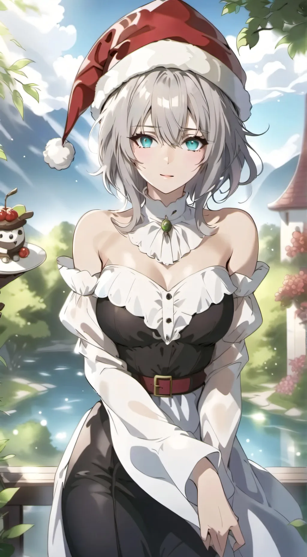 ai character: santa Claus background