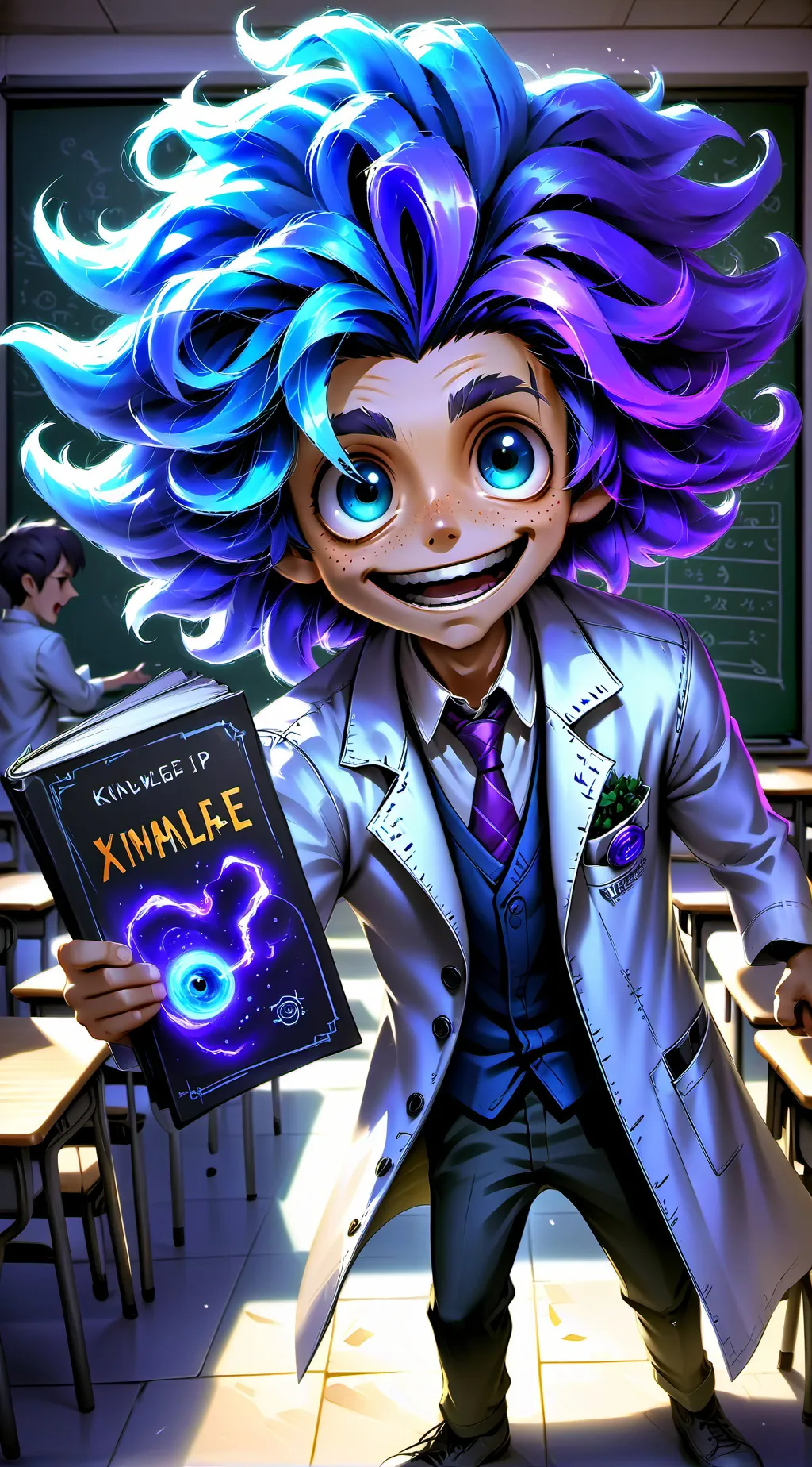 ai character: Prof. MemeLord background