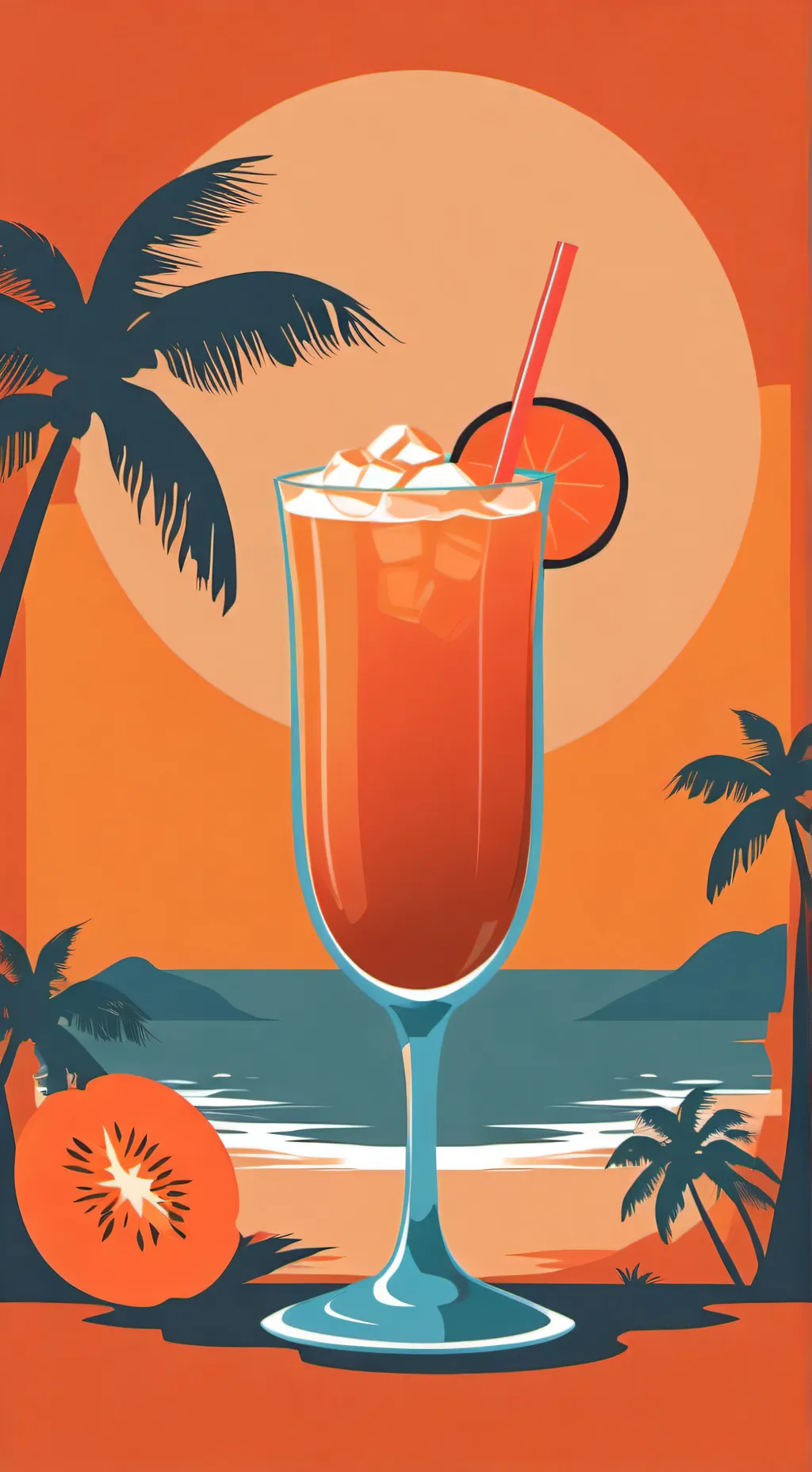 ai character: Drink Paradise background