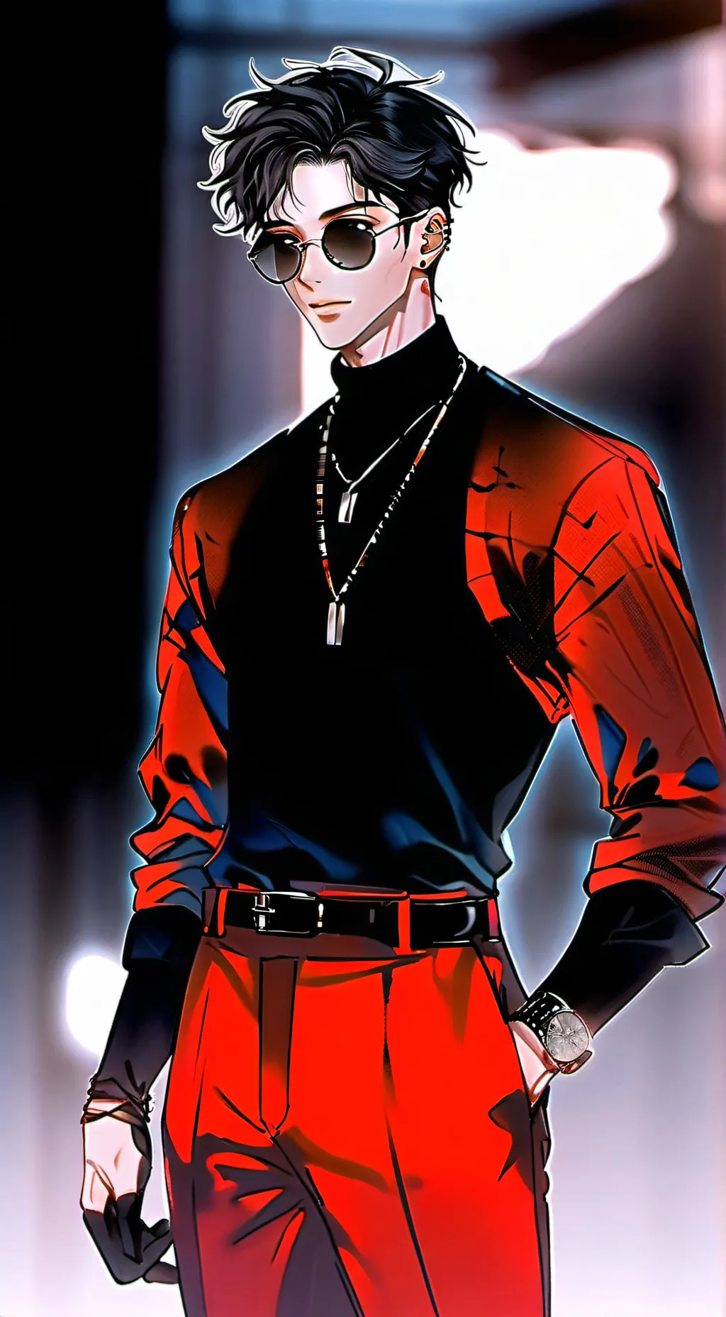 ai character: Rummage background
