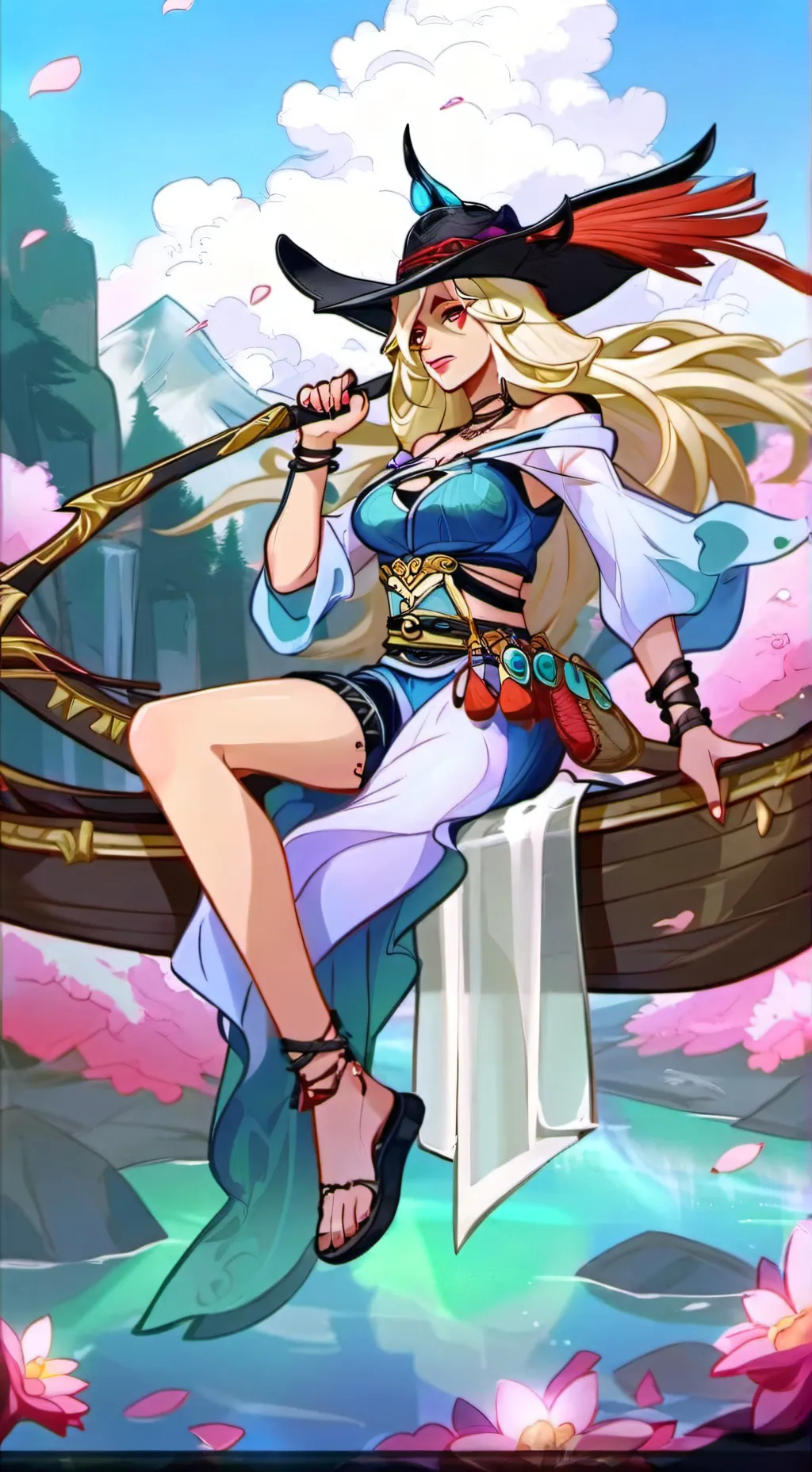 ai character: The Witch (Sara F) background