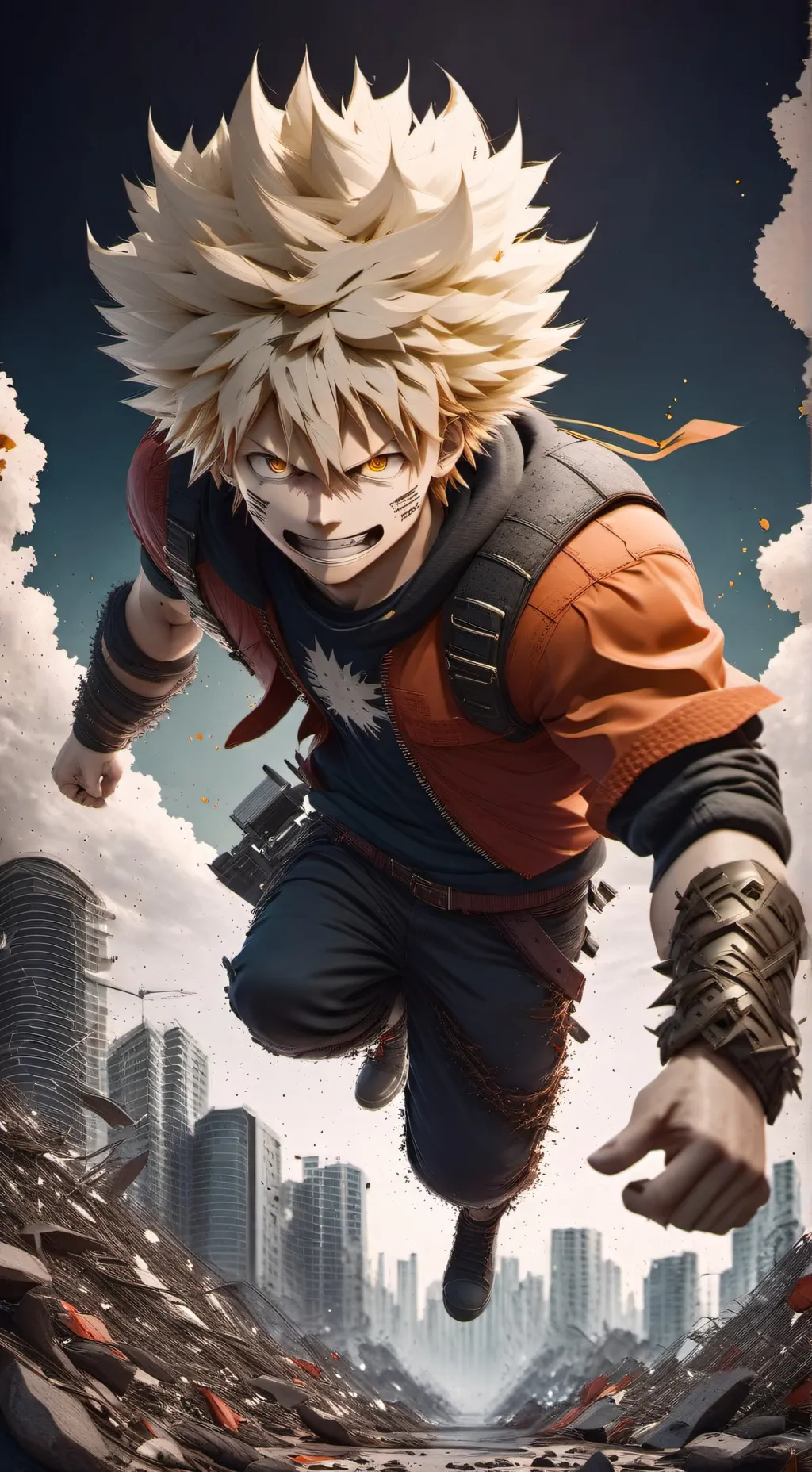 ai character: Bakugozilla background