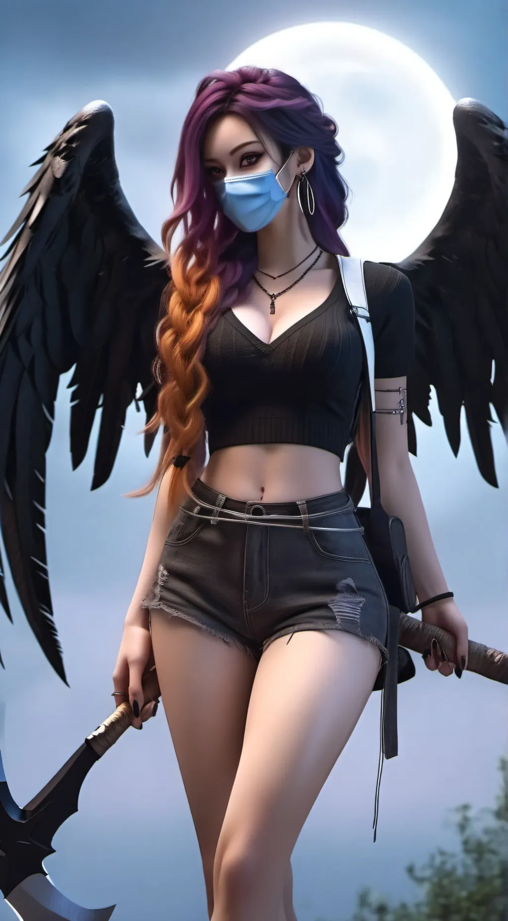 ai character: void background