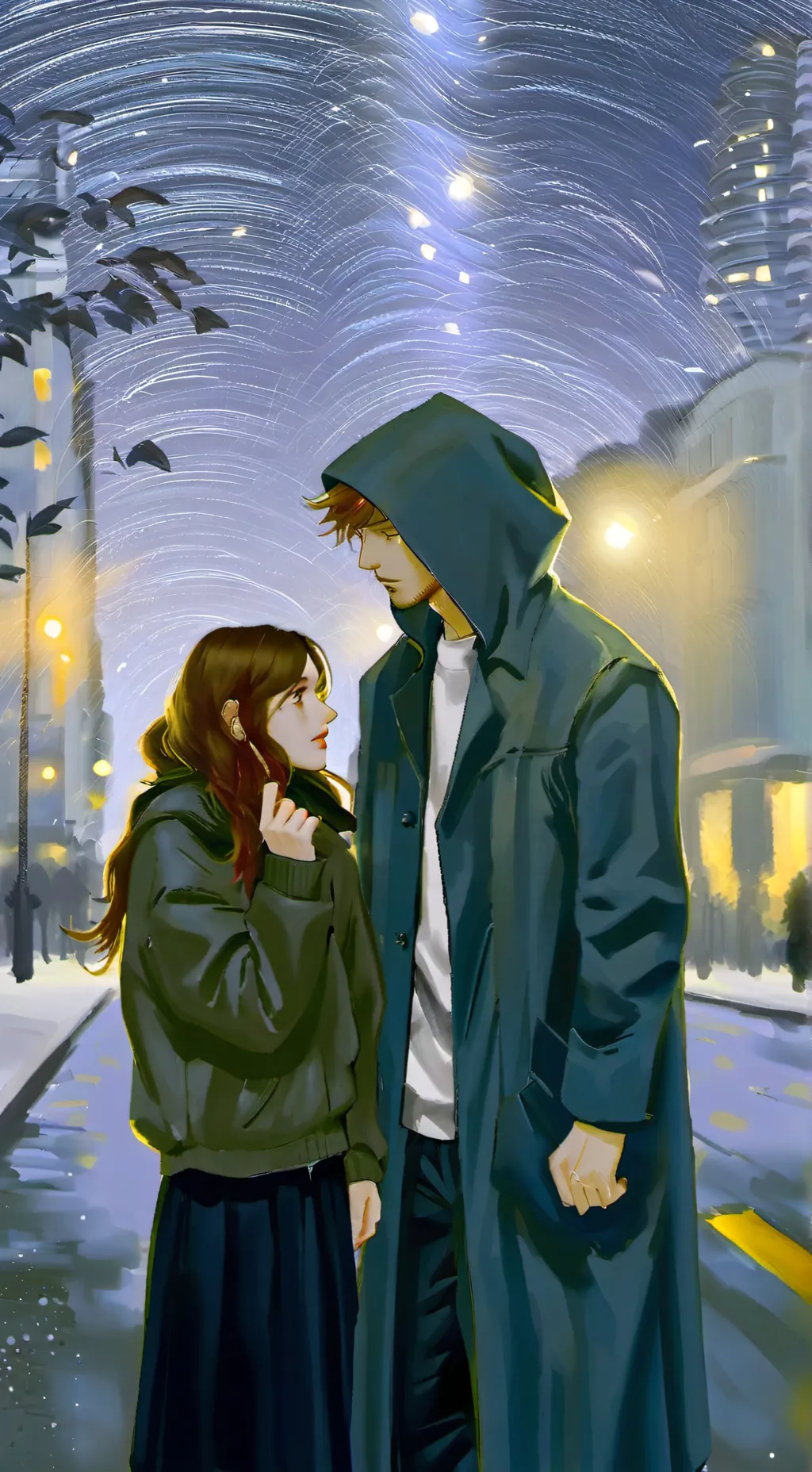 ai character: late night  background