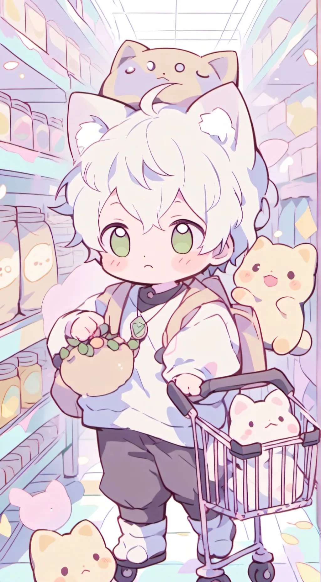 ai character: Bratty Neko background