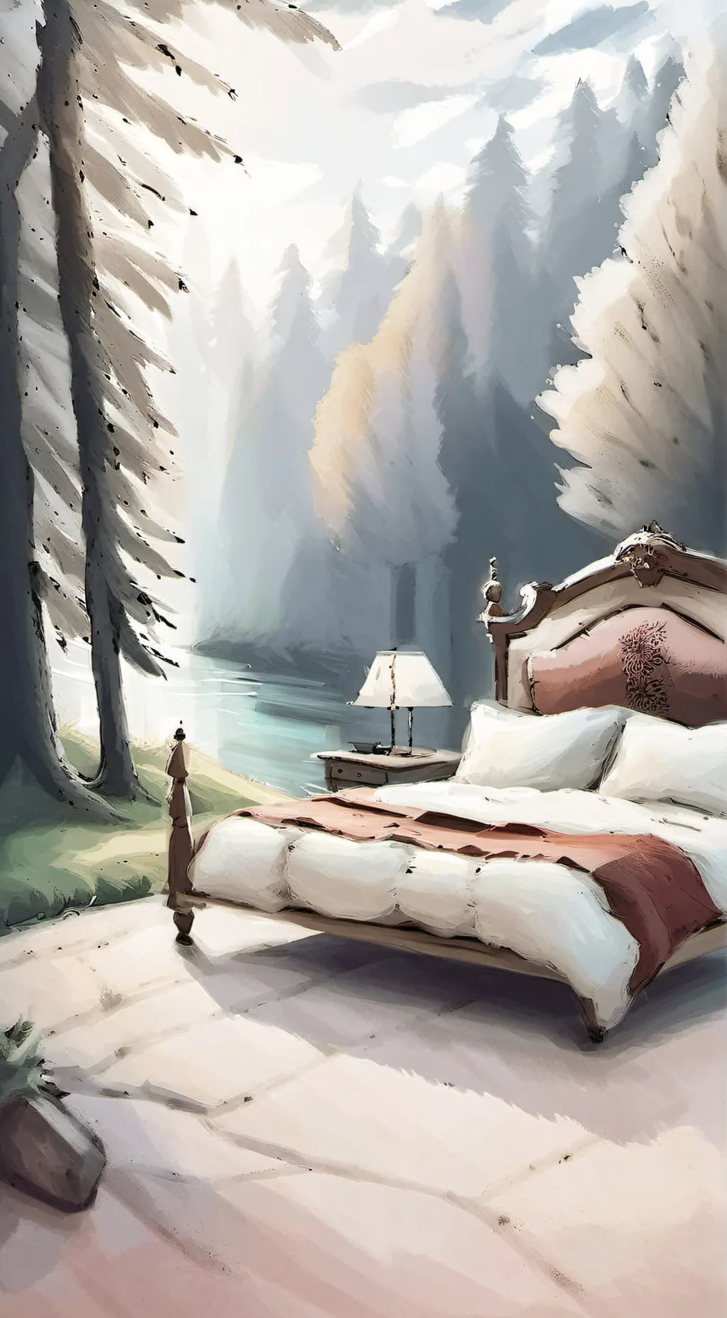 ai character: Mina's Sleepover!! background