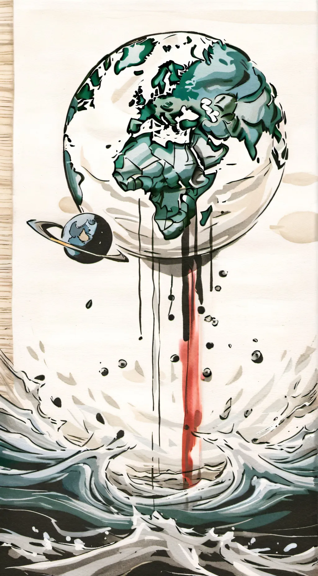 ai character: corrupted future background