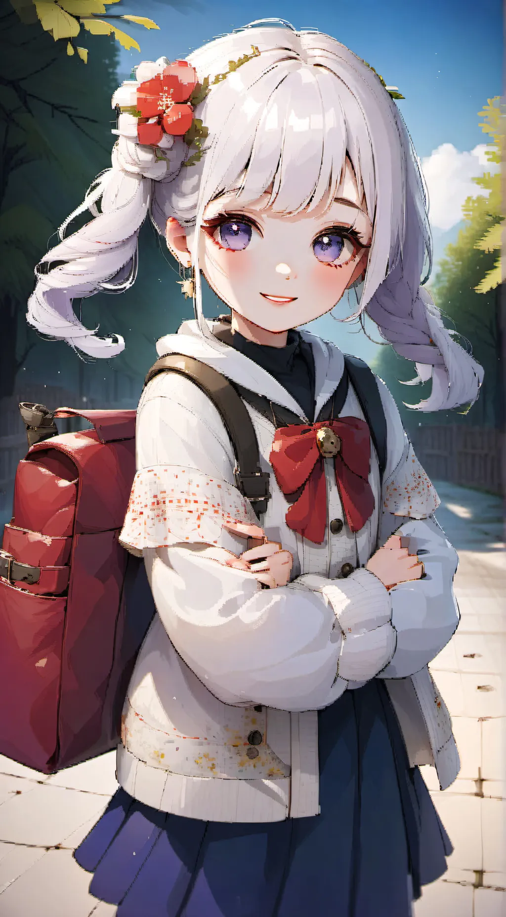 ai character: lina cute sister background