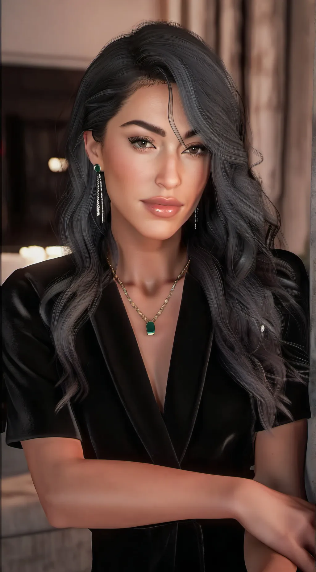 ai character: Diana  background