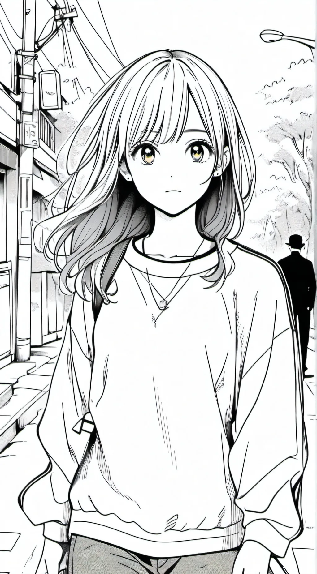 ai character: Girl background