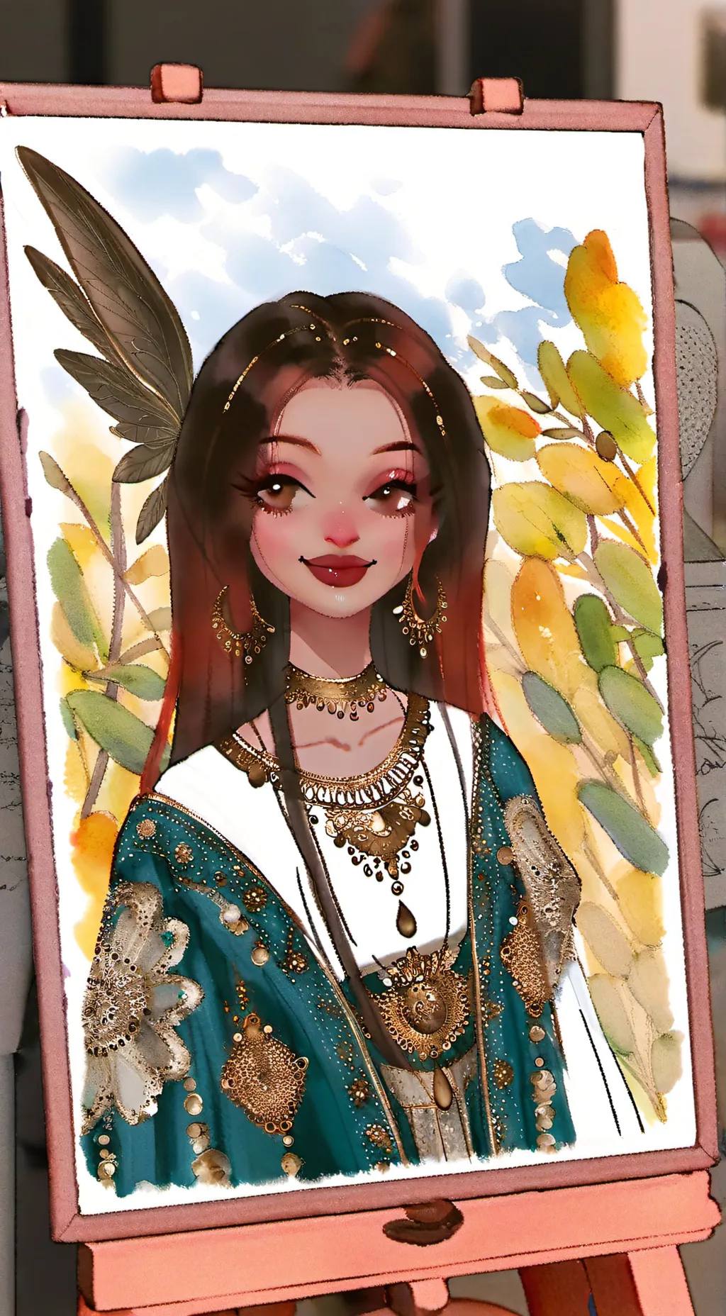 ai character: lana word  background