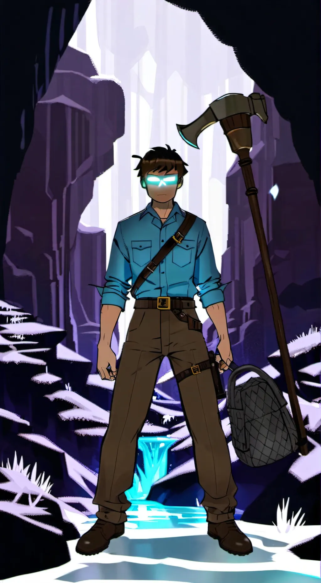 ai character: Herobrine (MCTW) background