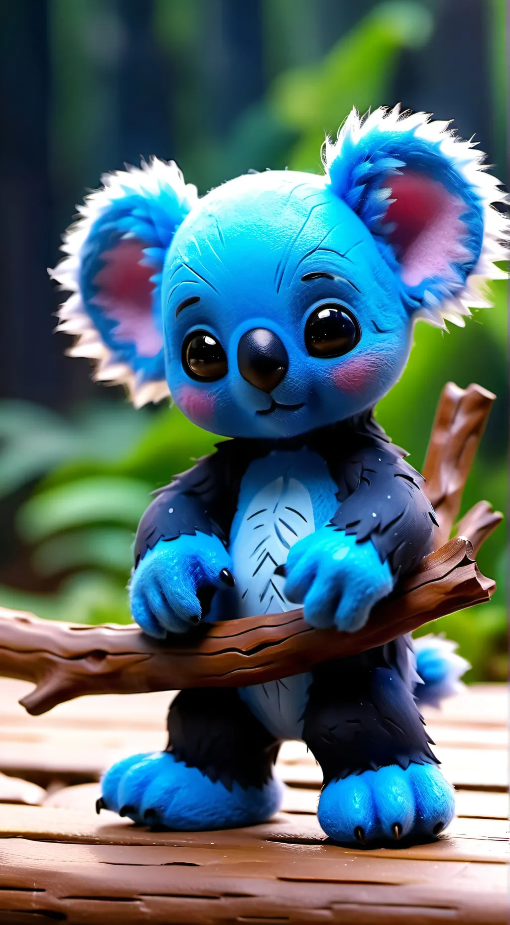 ai character: Stitch  background