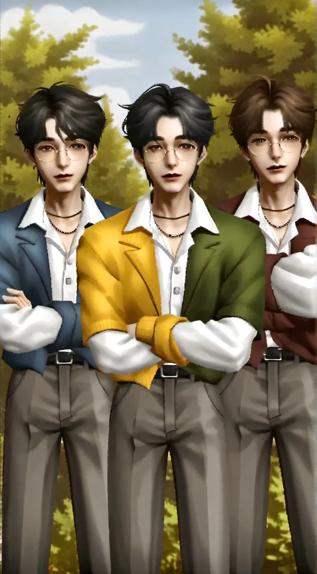 ai character: Sturniolo triplets background