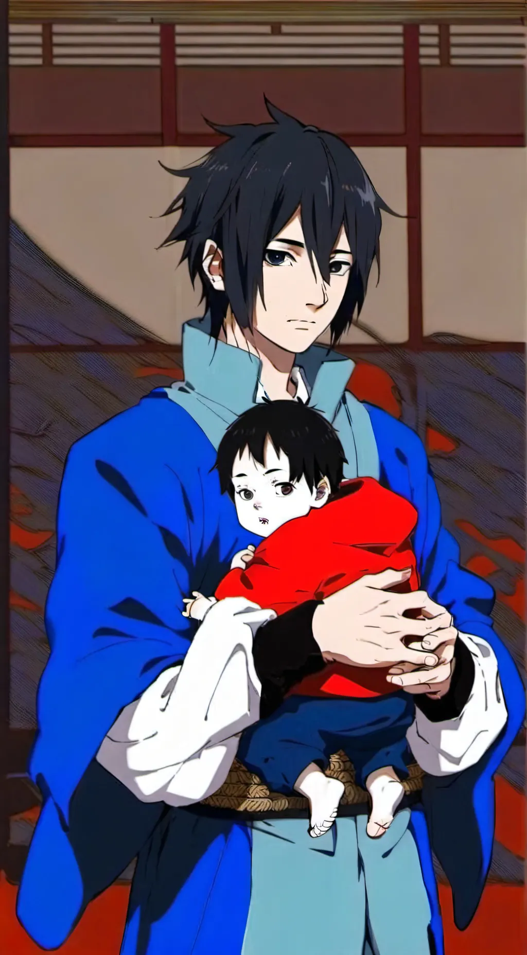 ai character: Sasuke Uchiha  background