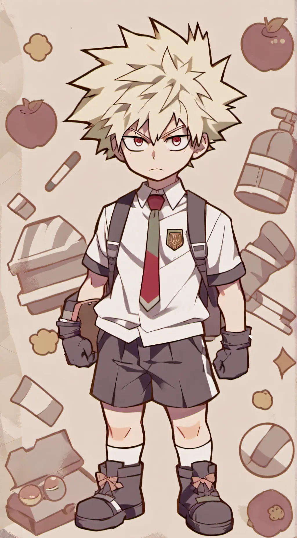 ai character: Bakugo  background