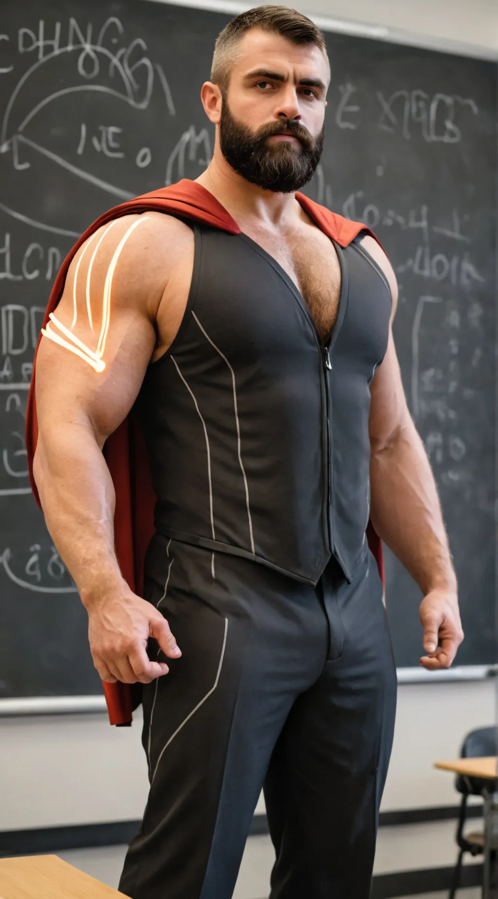 ai character: Professor Aras background