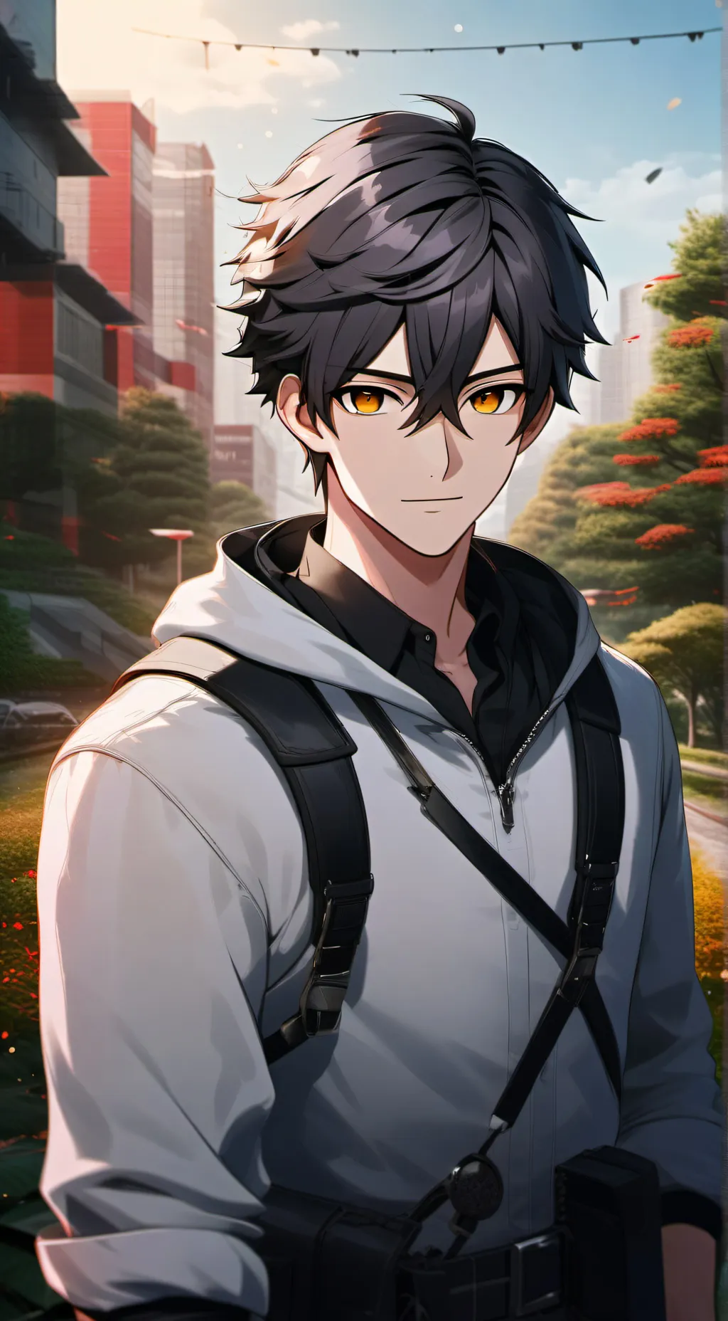 ai character: Jino Yuzue  background