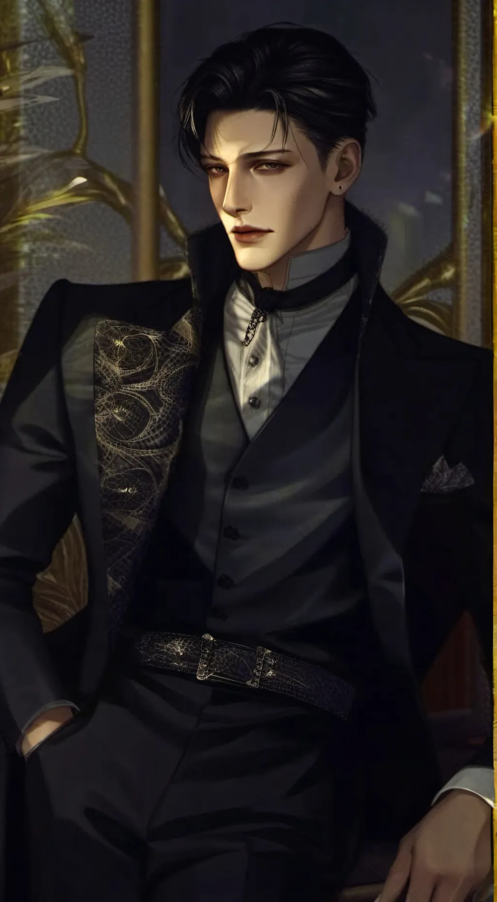 ai character: Unknown Man background