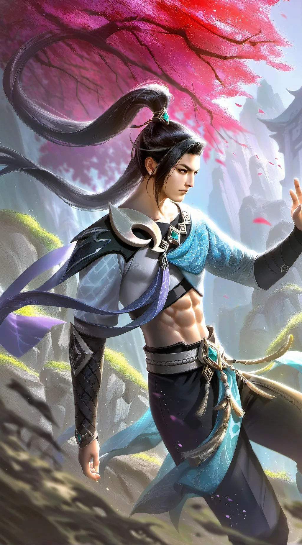 ai character: Fokus background